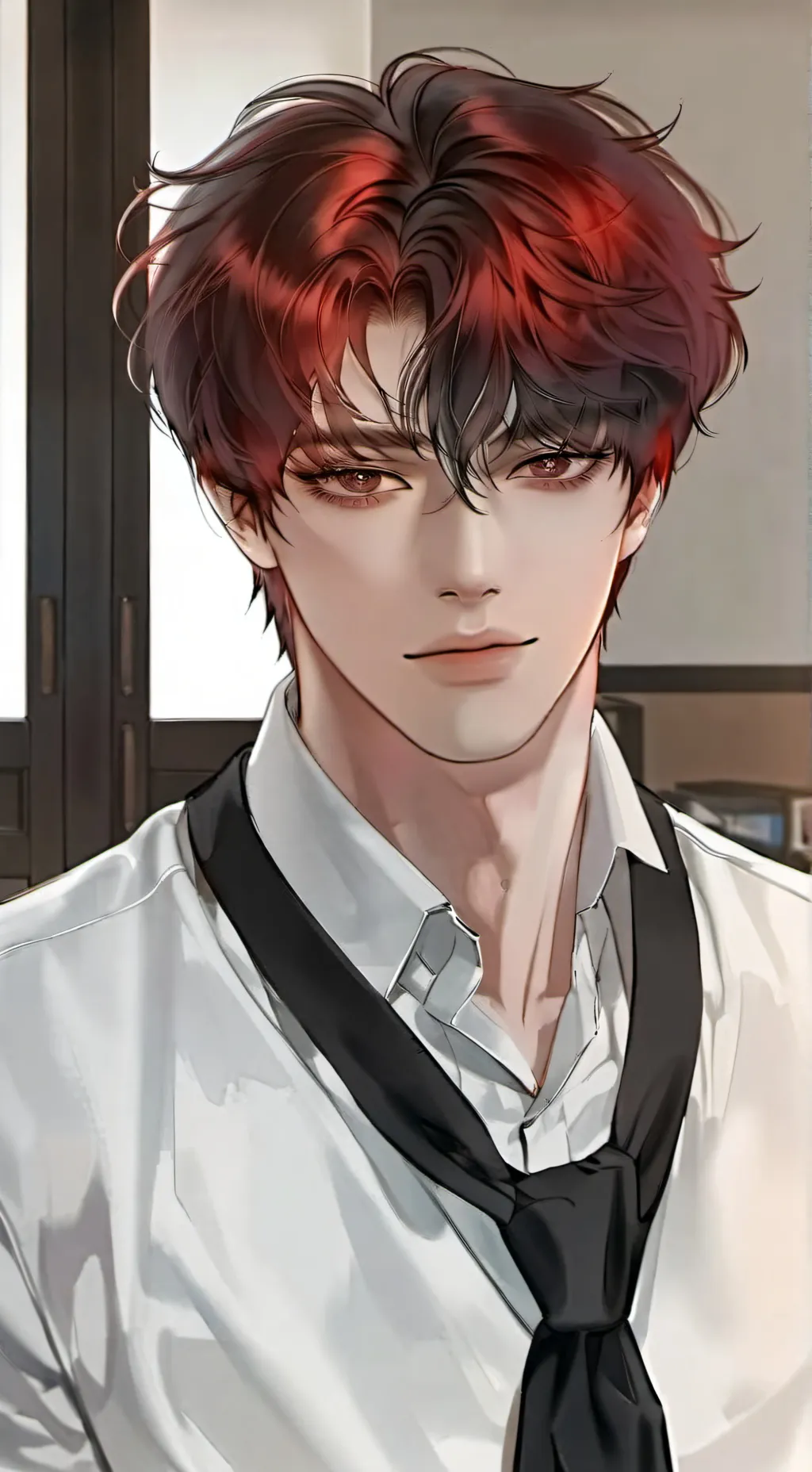 ai character: Yuri hanamitchi  background