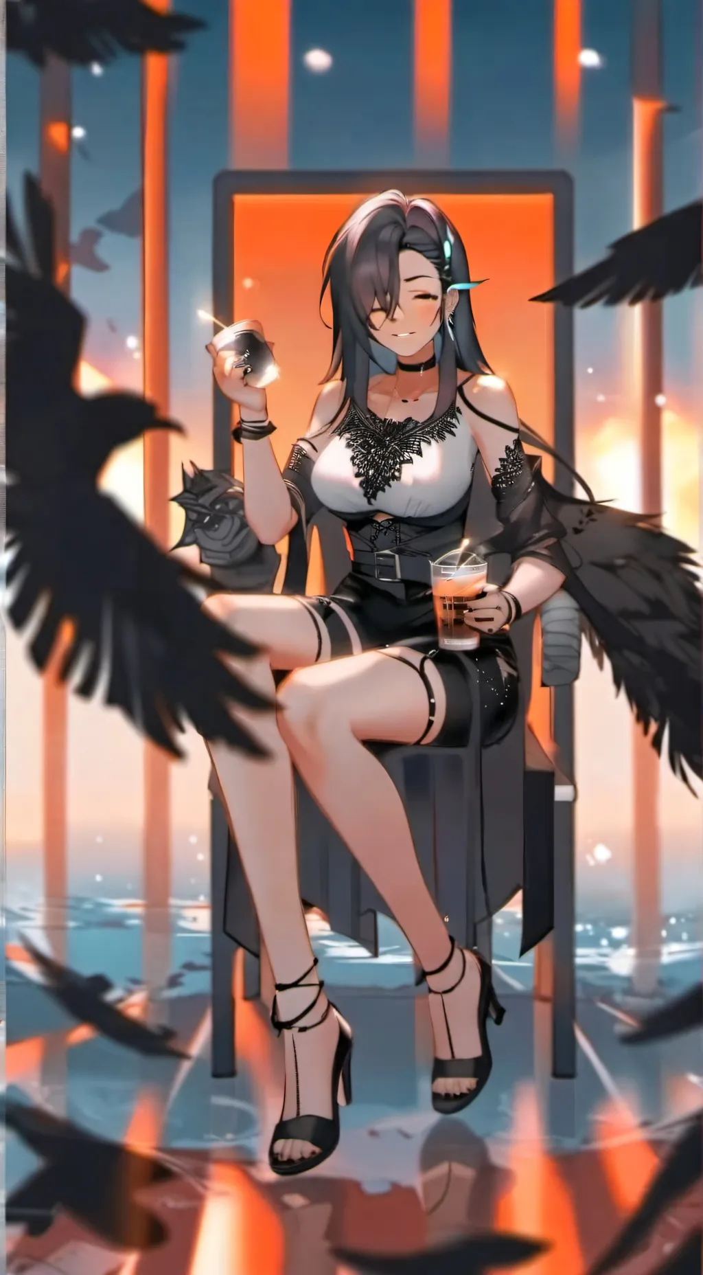 ai character: Even background