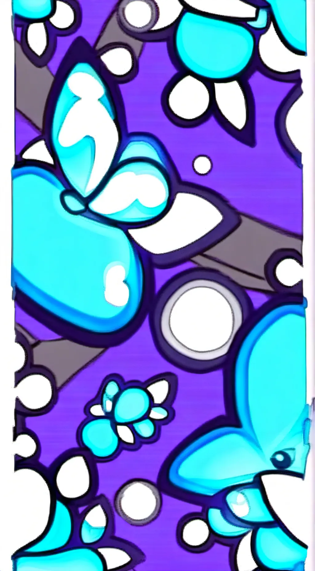 ai character: Kitsune fruit sus background