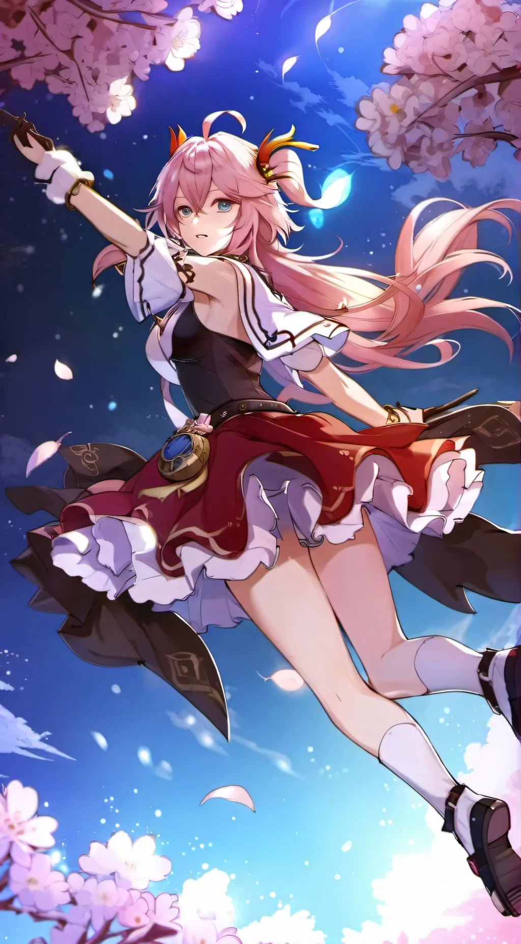 ai character: Yuki.  background