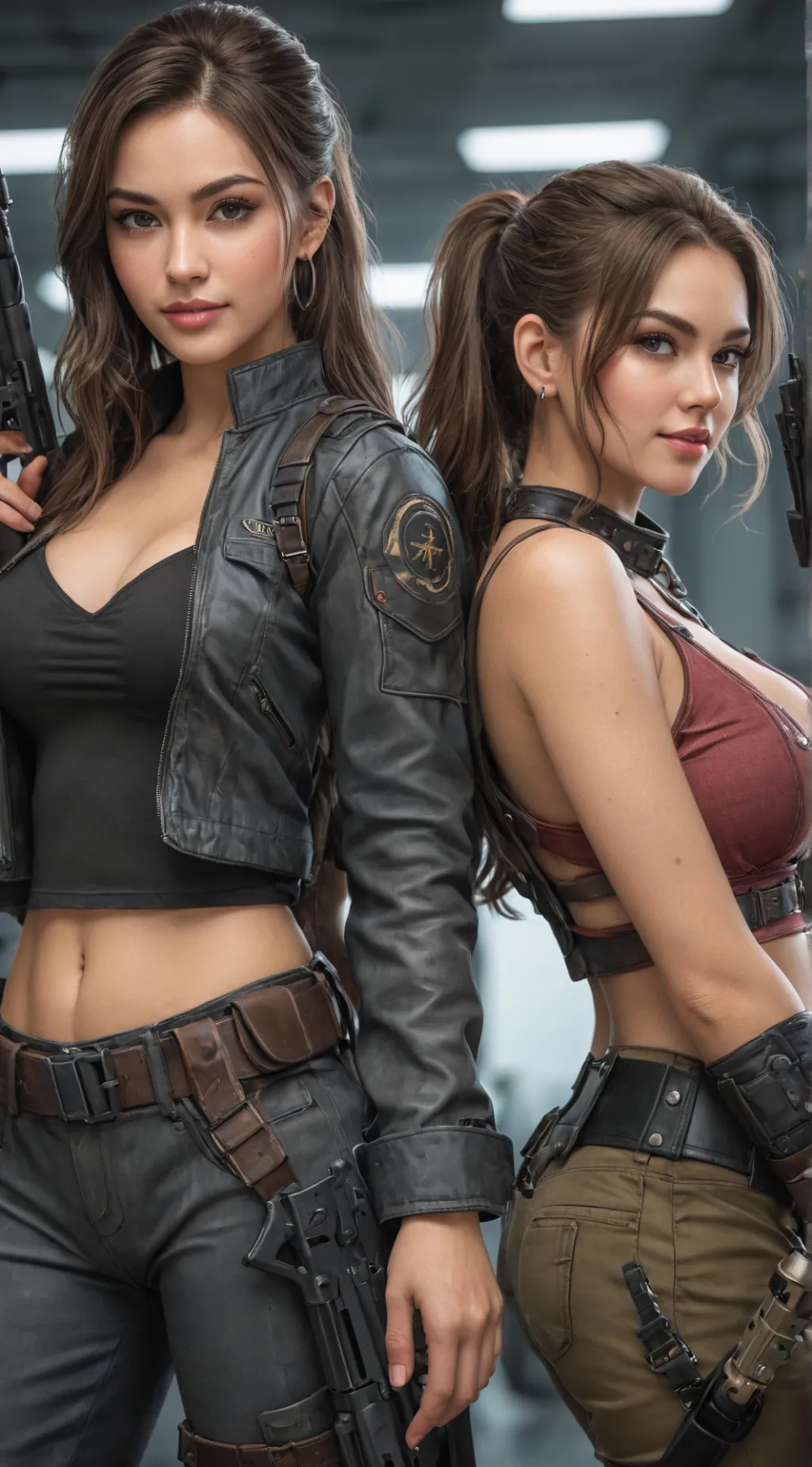 ai character: Lexi & Felicia background