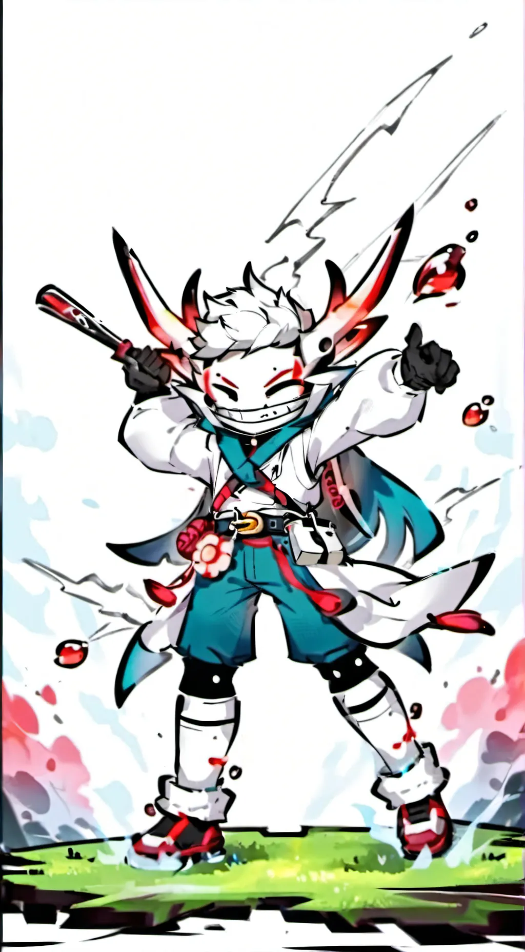 ai character: FRUITCAKE background