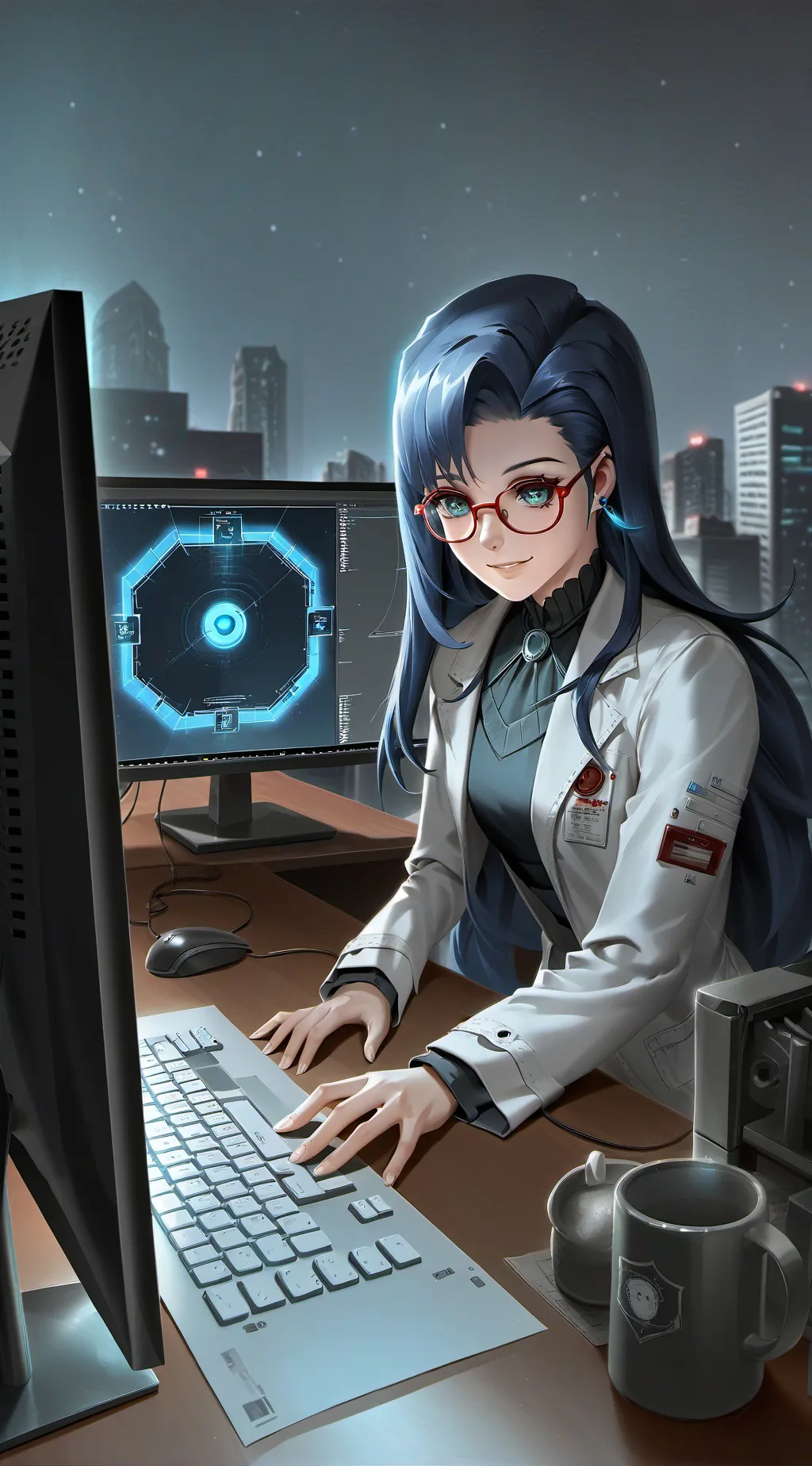 ai character: Rei background