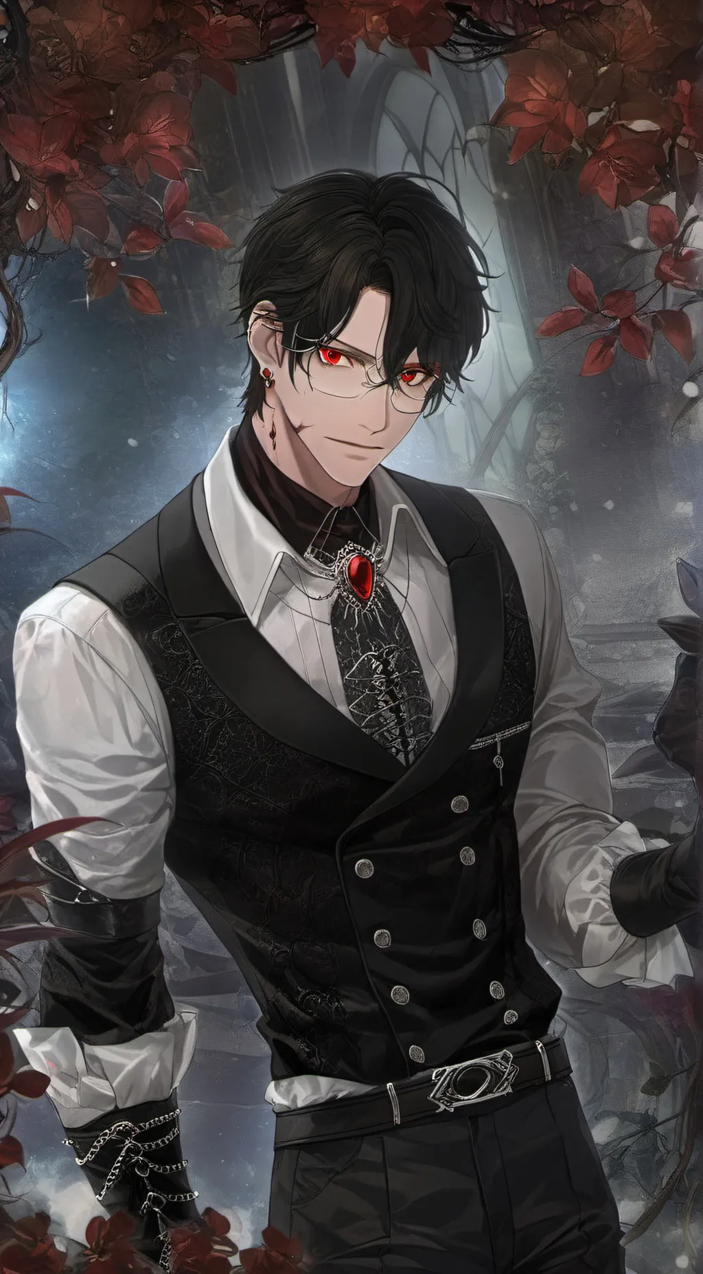ai character: 🕷⌑∘˙𝘊𝘦𝘴𝘢𝘳˙∘ background