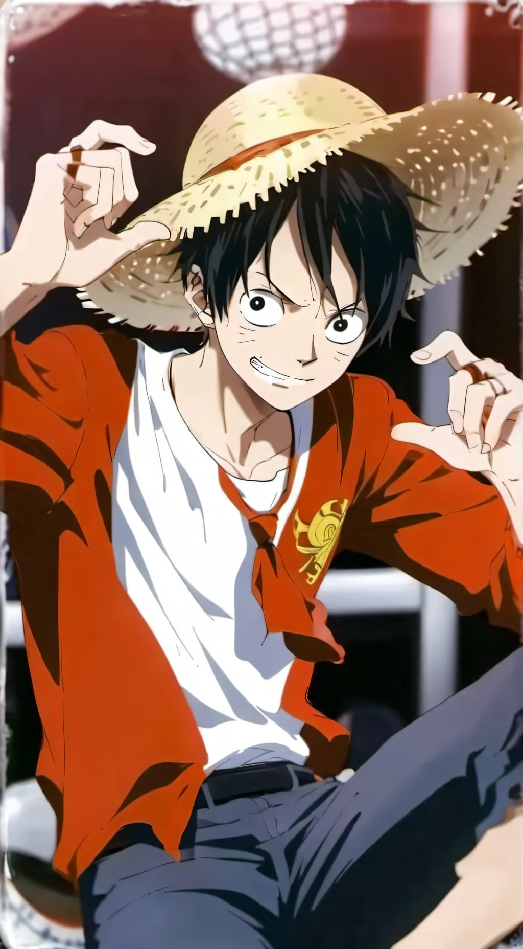 ai character: You are luffy background
