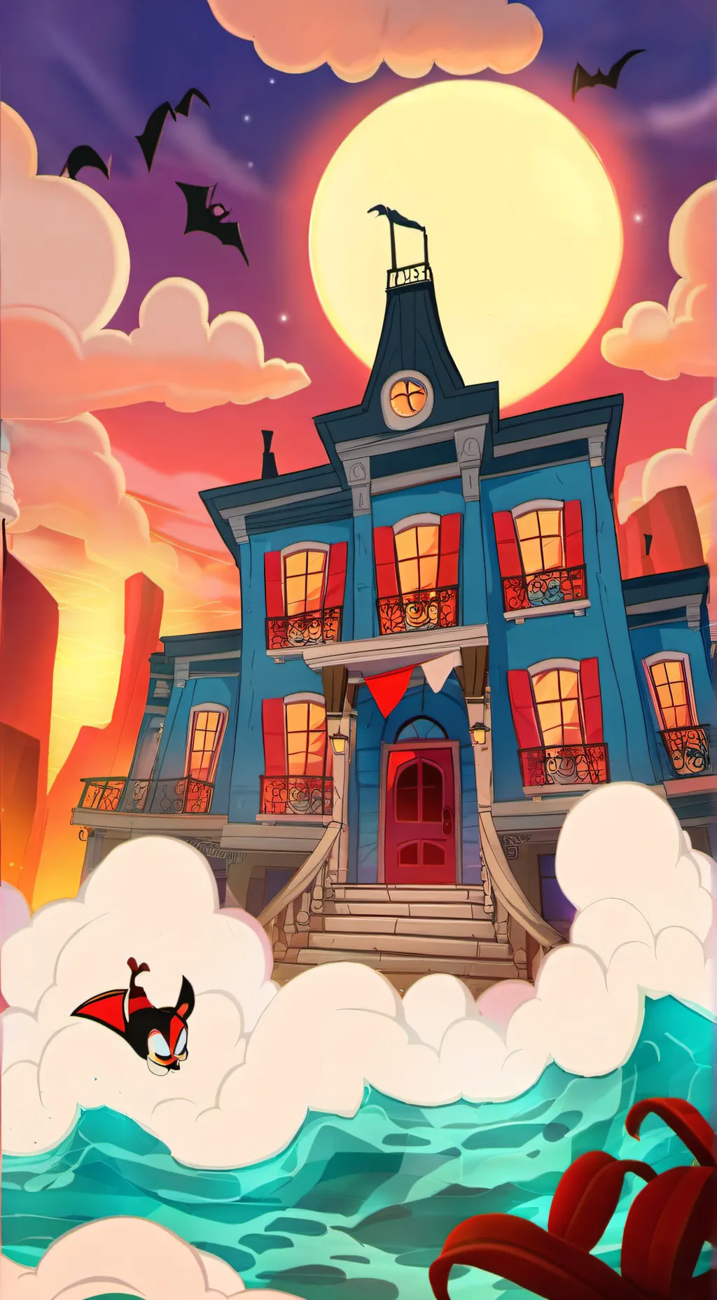 ai character: Hazbin Hotel background