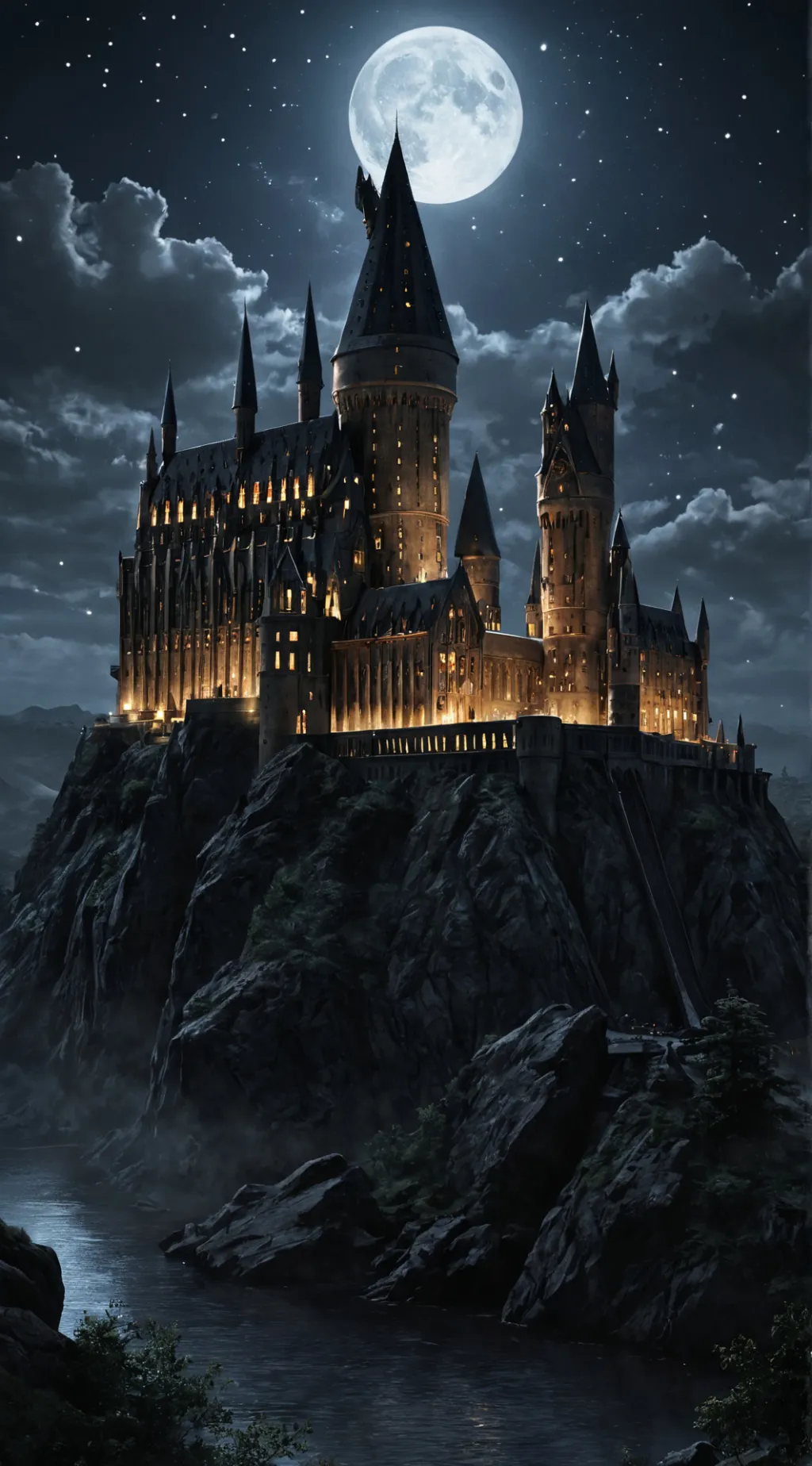 ai character: Hogwarts background