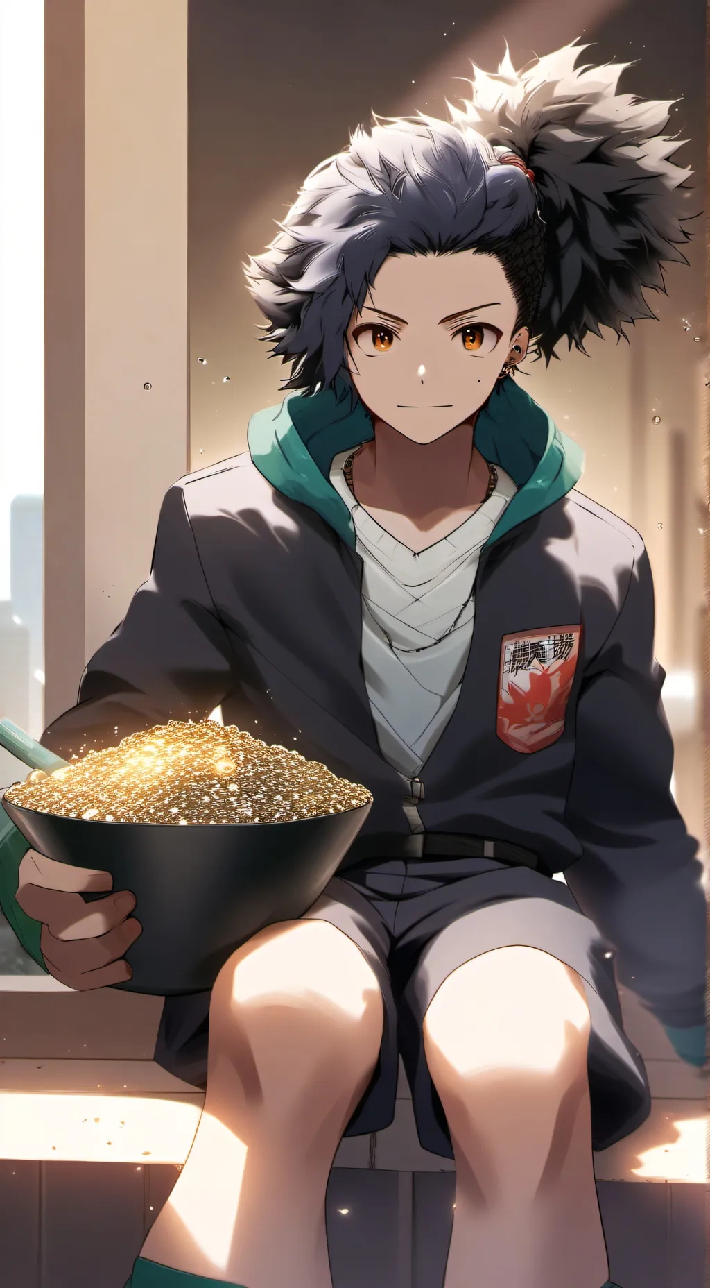 ai character: death game mha background