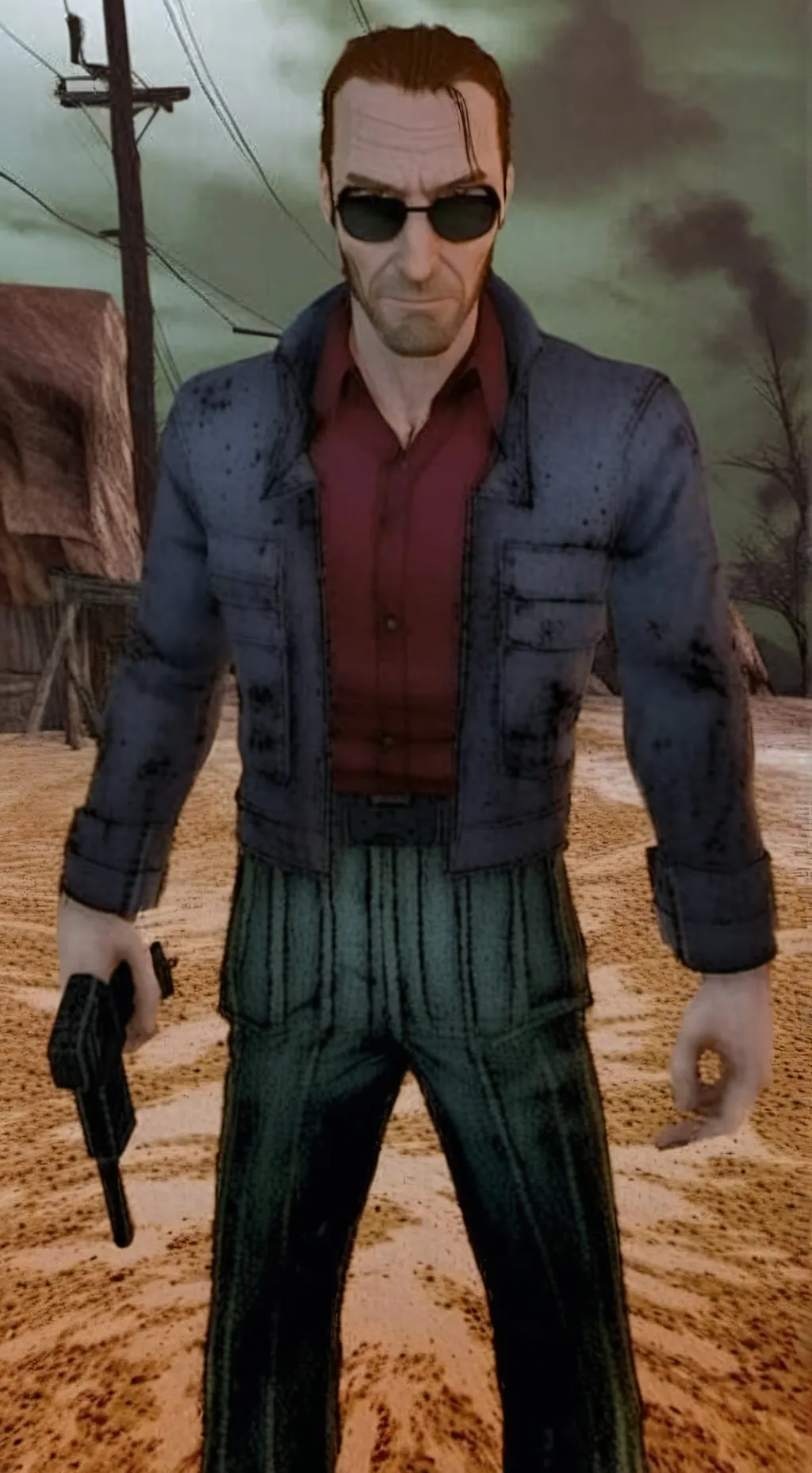 ai character: the postal dude background