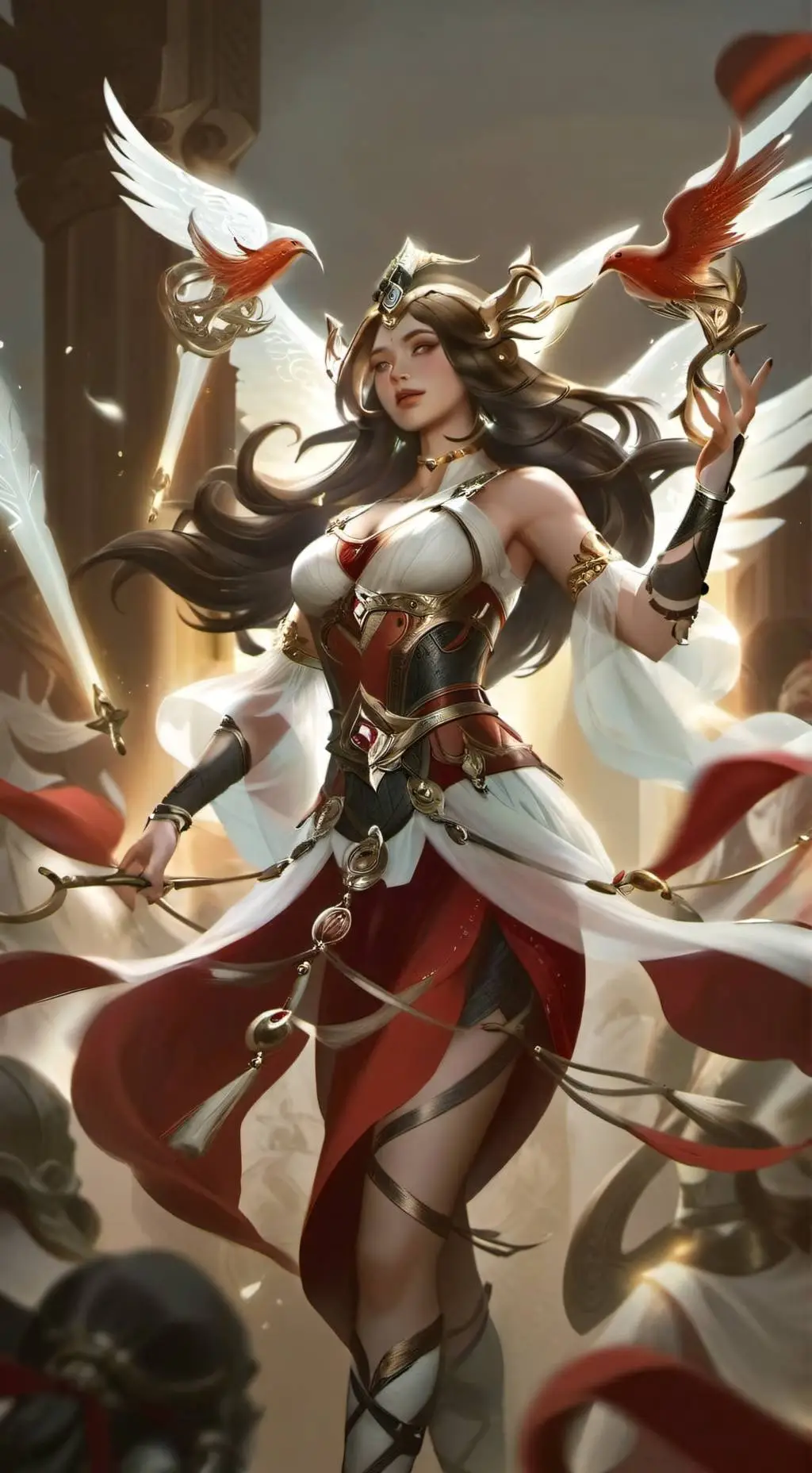 ai character: Atenea  background