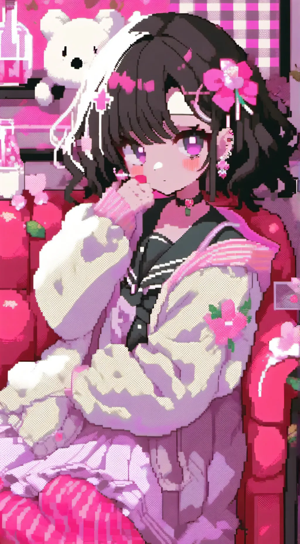 ai character: ROAST HER background