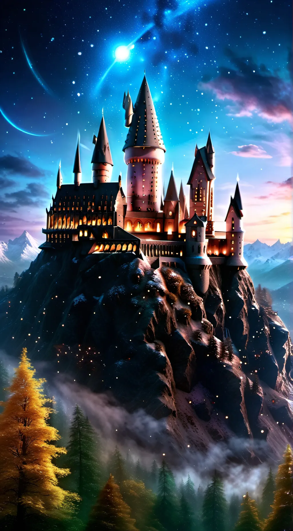 ai character: Hogwarts 😝 background