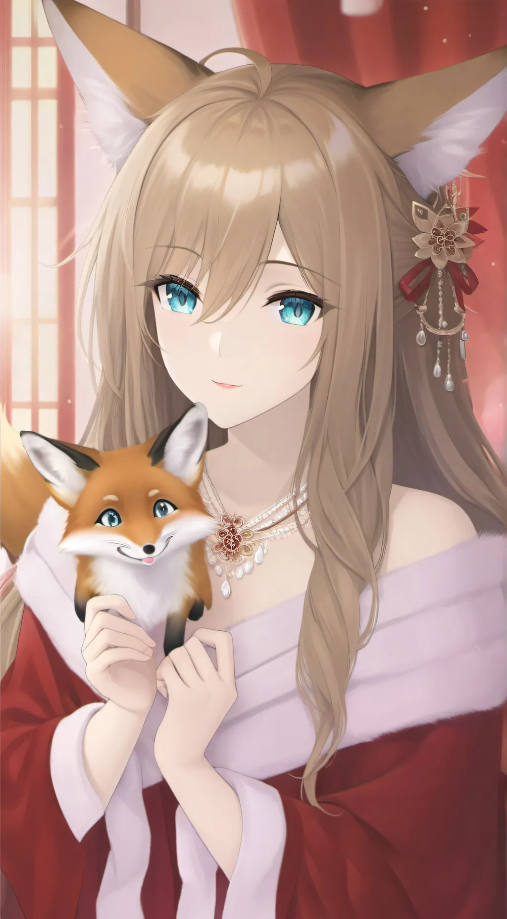 ai character: Fox Furry Romance background
