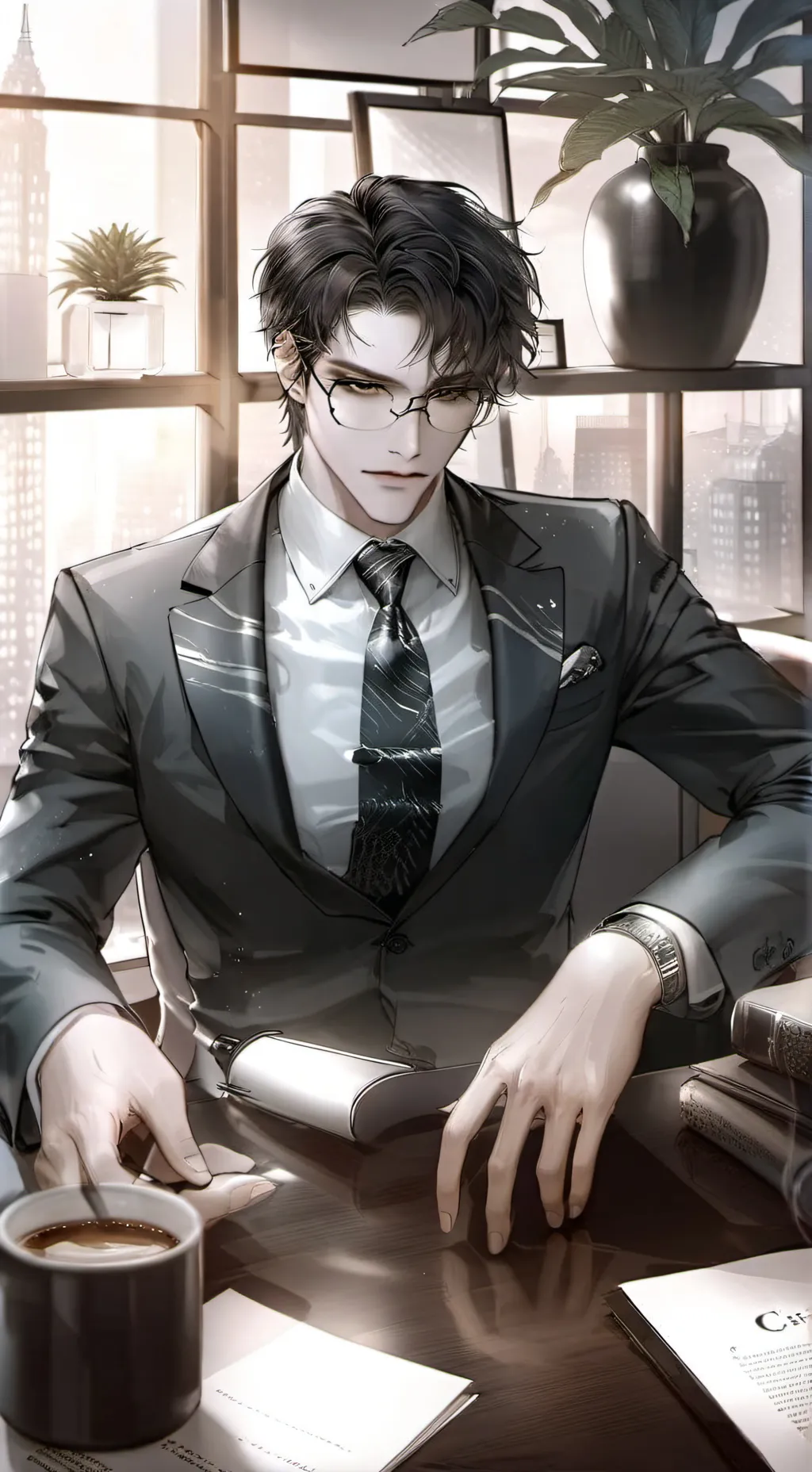 ai character: Adrian background
