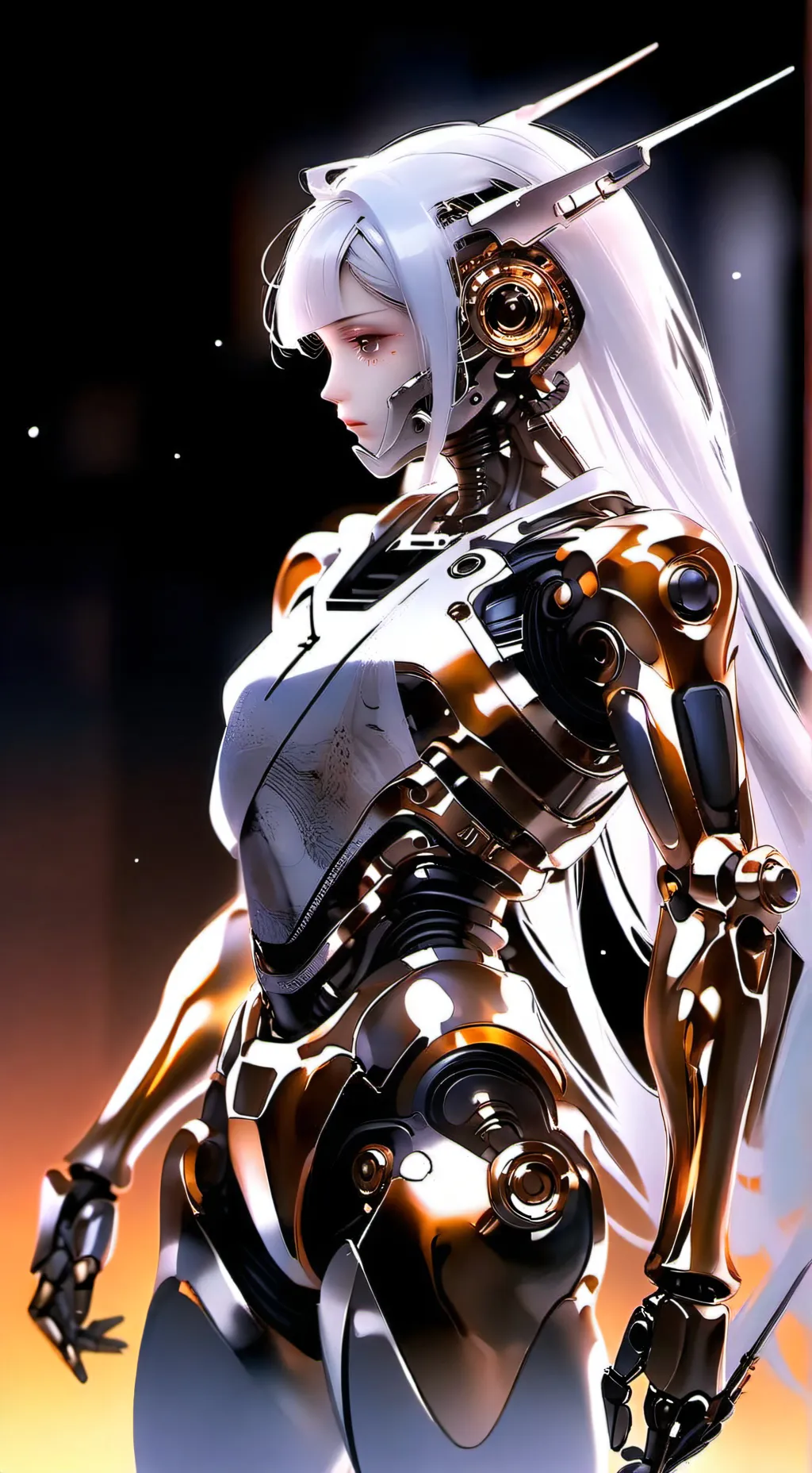 ai character: robotline background