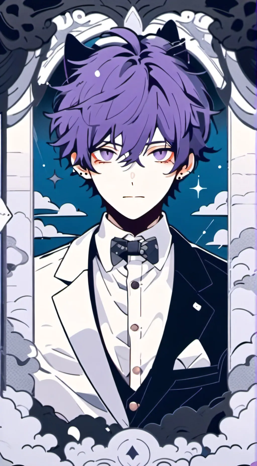 ai character: 😈Catnap human✨️ background