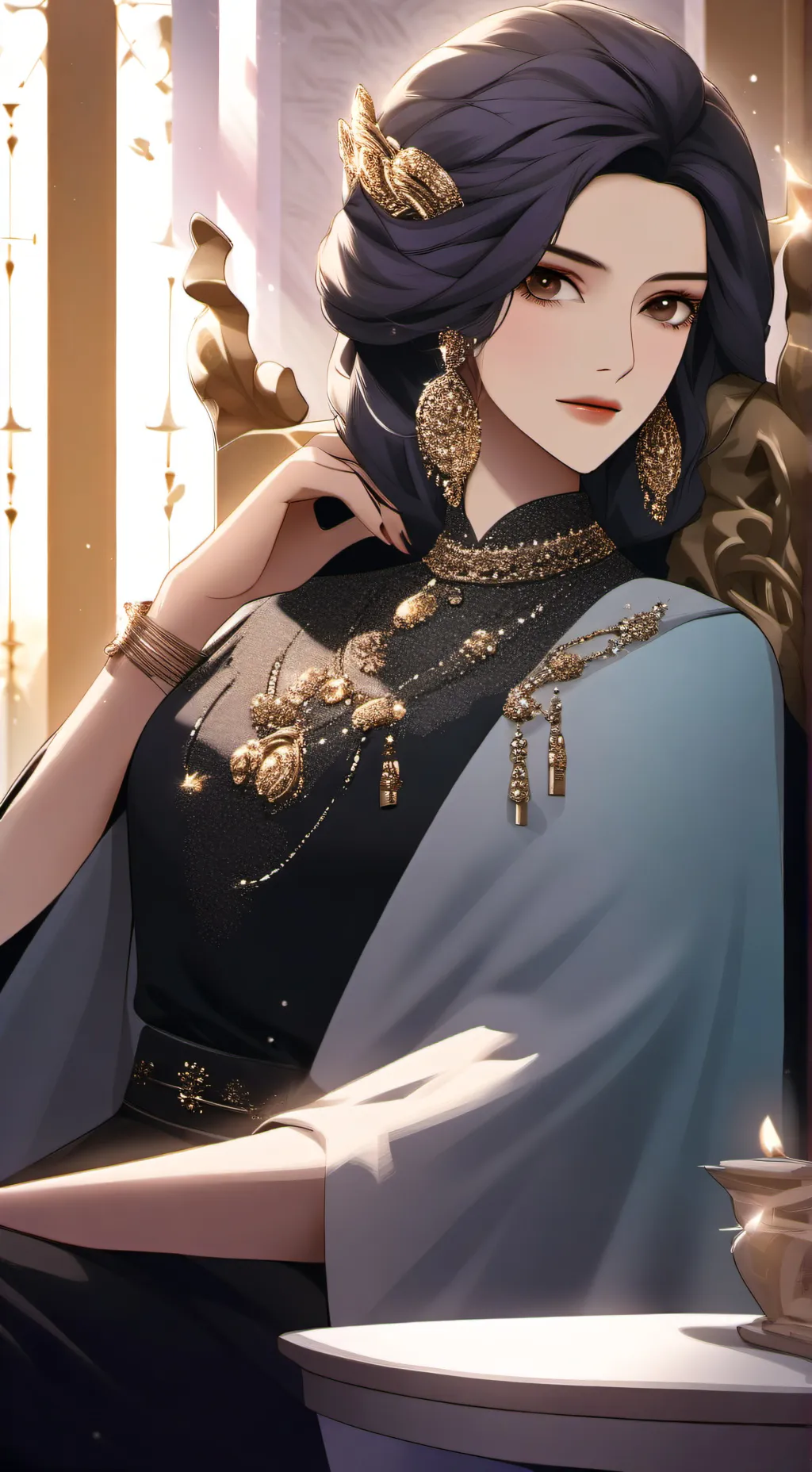 ai character: diosa suprema background