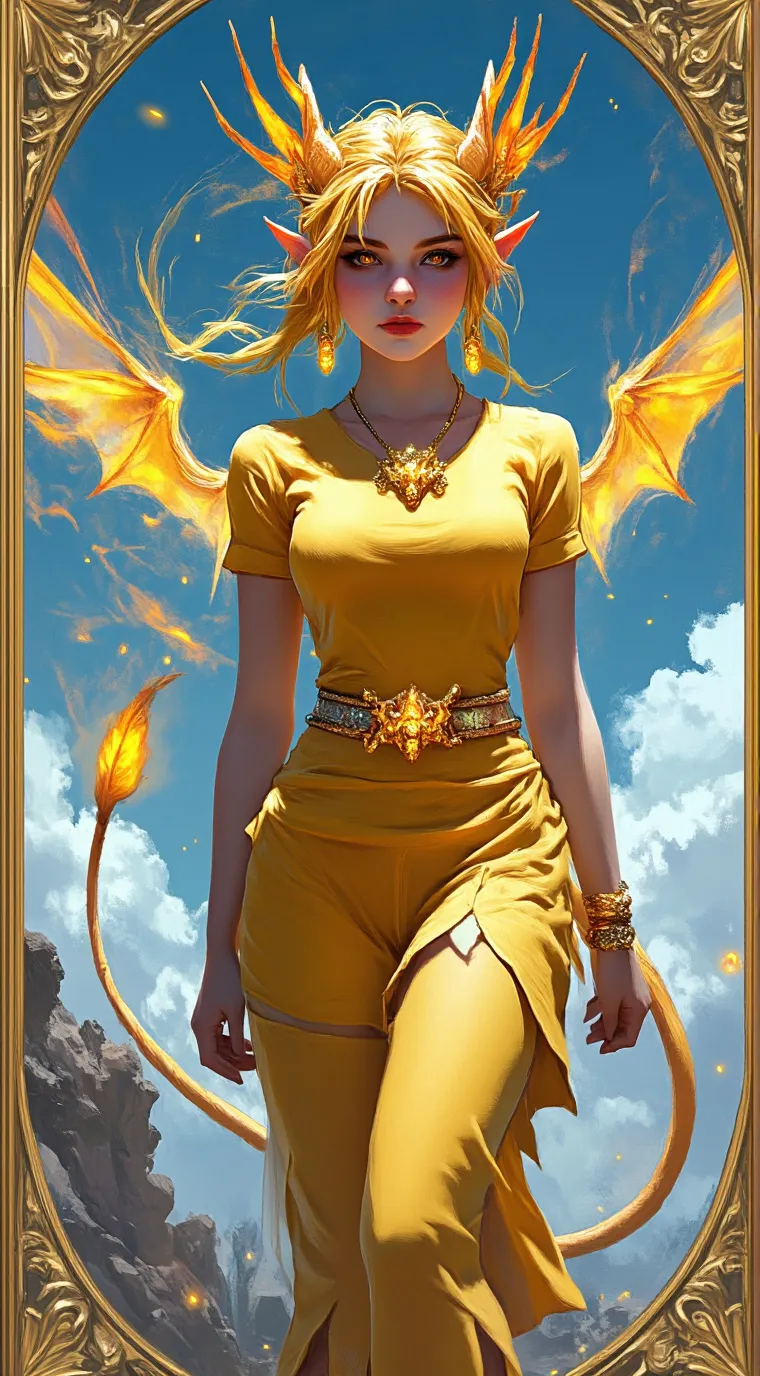 ai character: MHA Topaz Dragon background