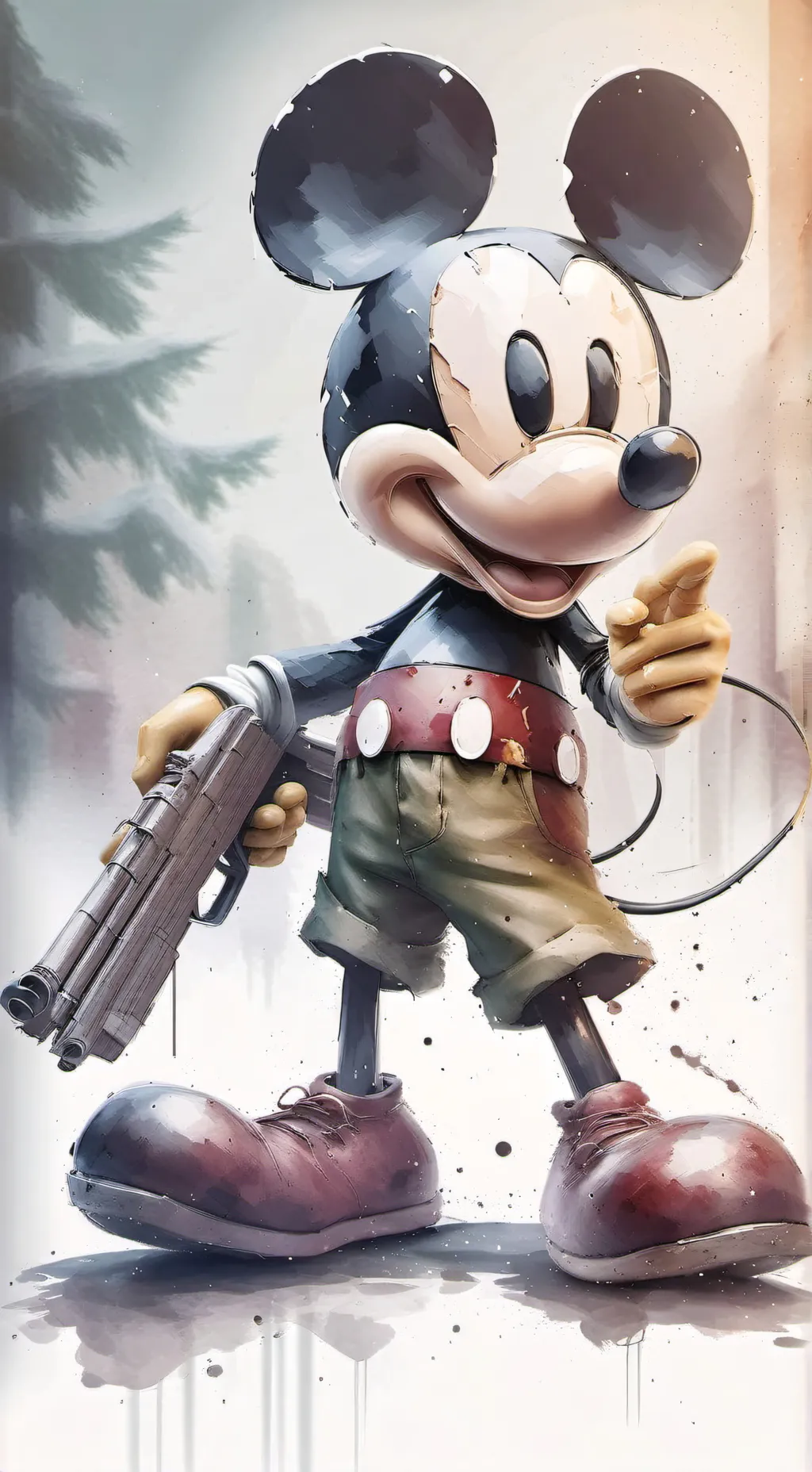 ai character: MICKEY DE LATAM  background