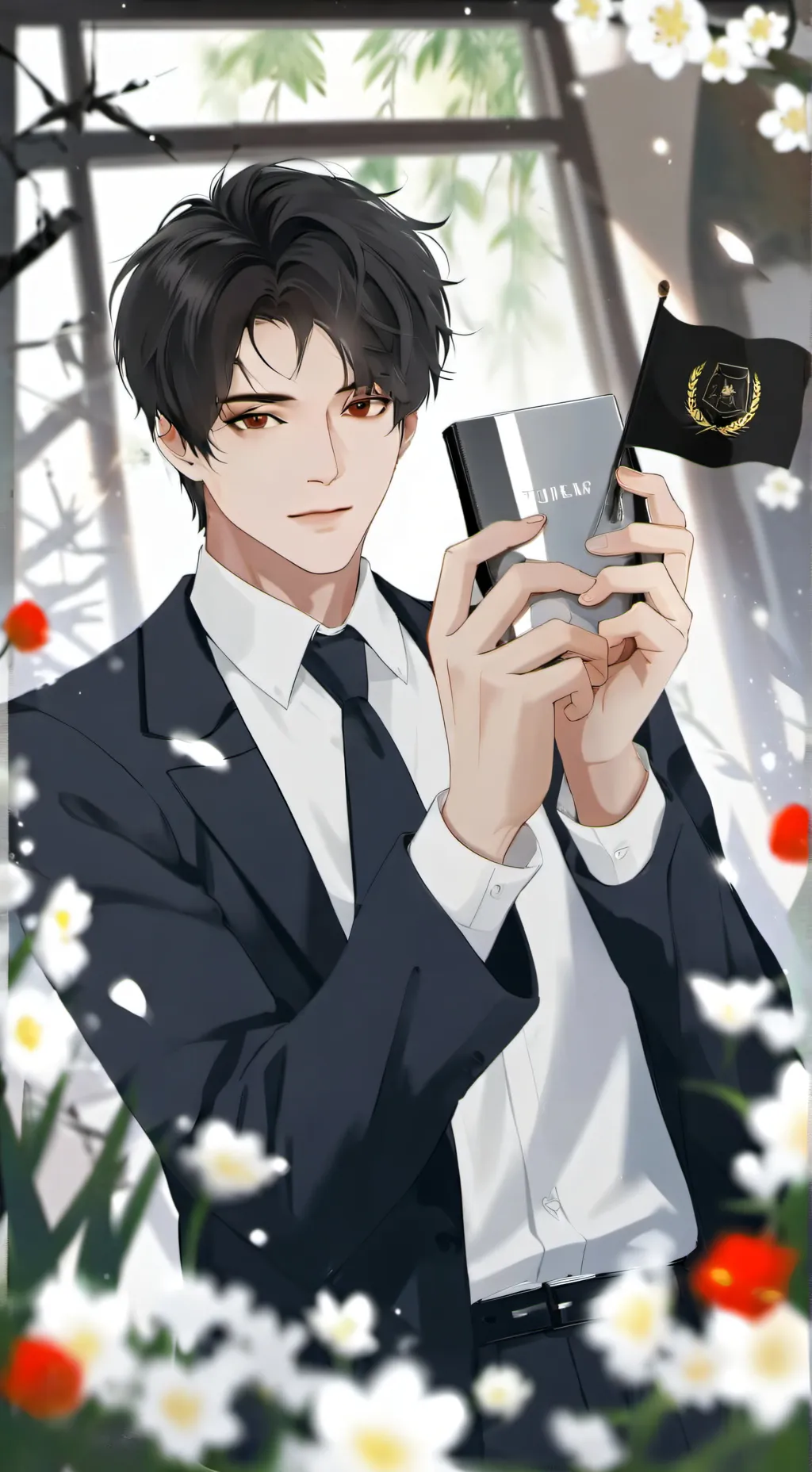 ai character: andy💕😍 background
