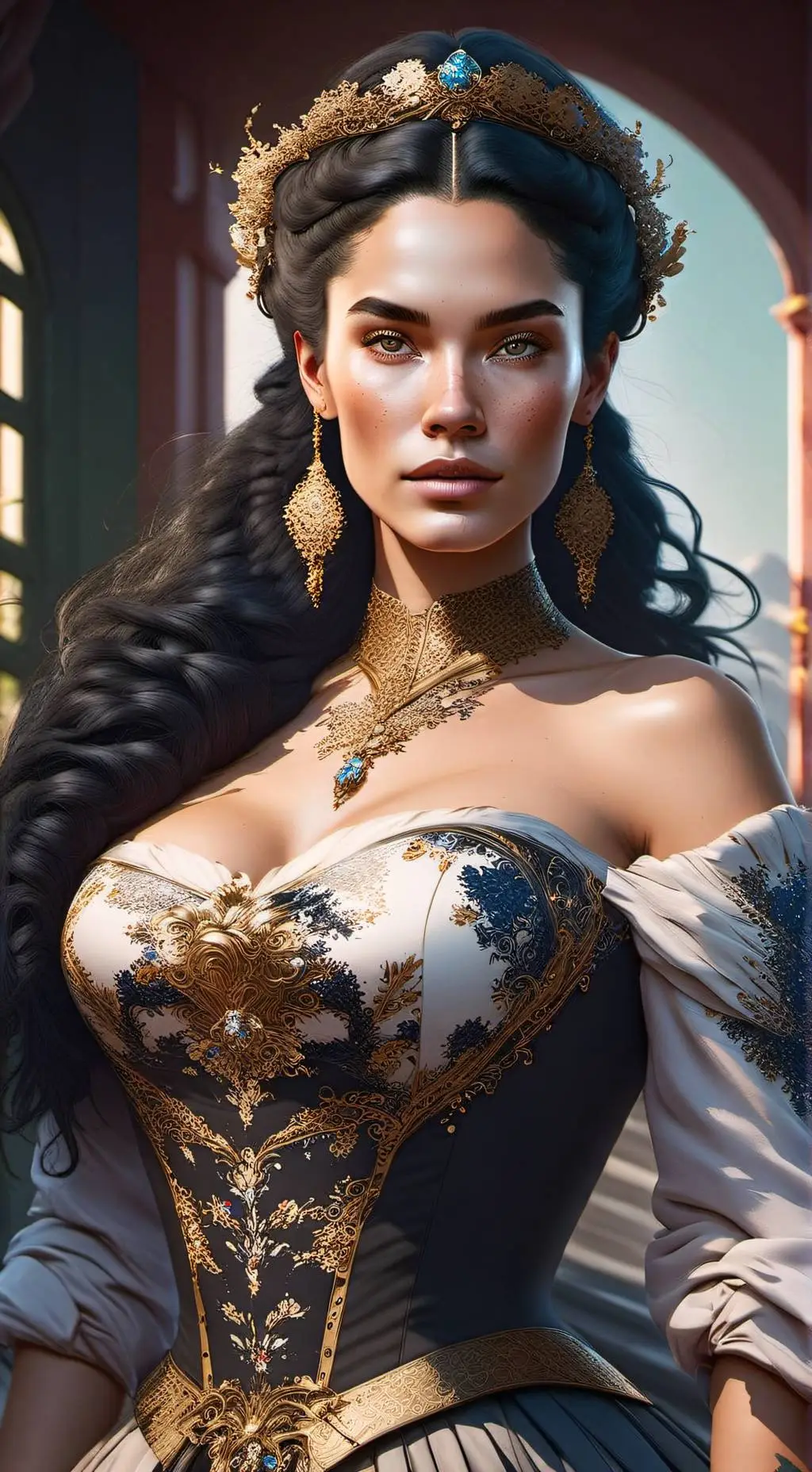 ai character: Queen Arabella background