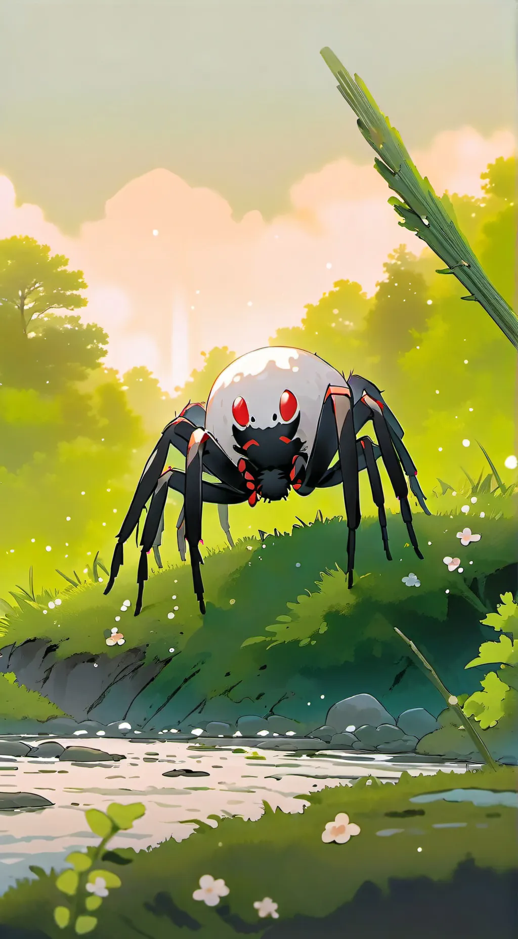 ai character: MOONFLOWER background