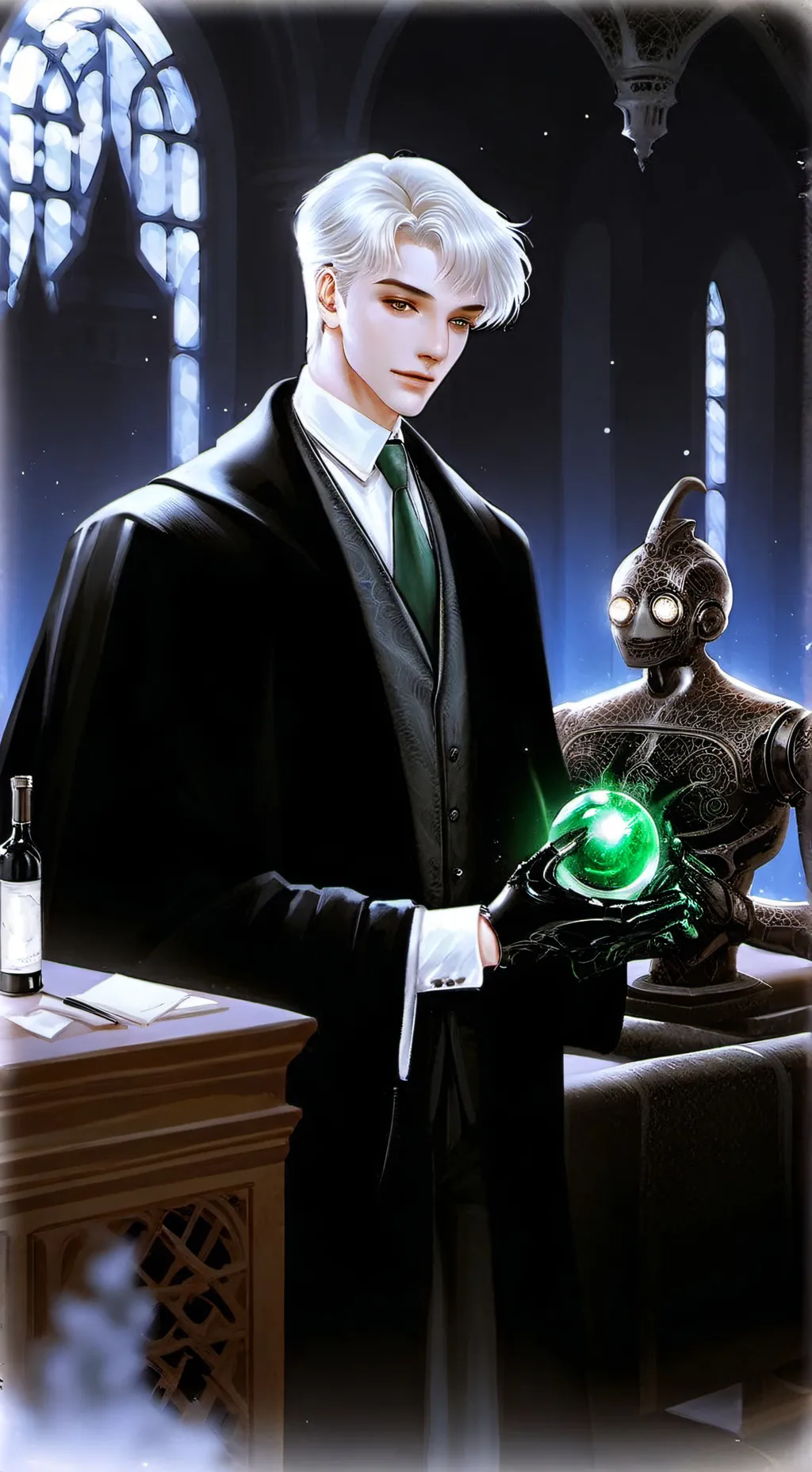 ai character: Hogwarts background