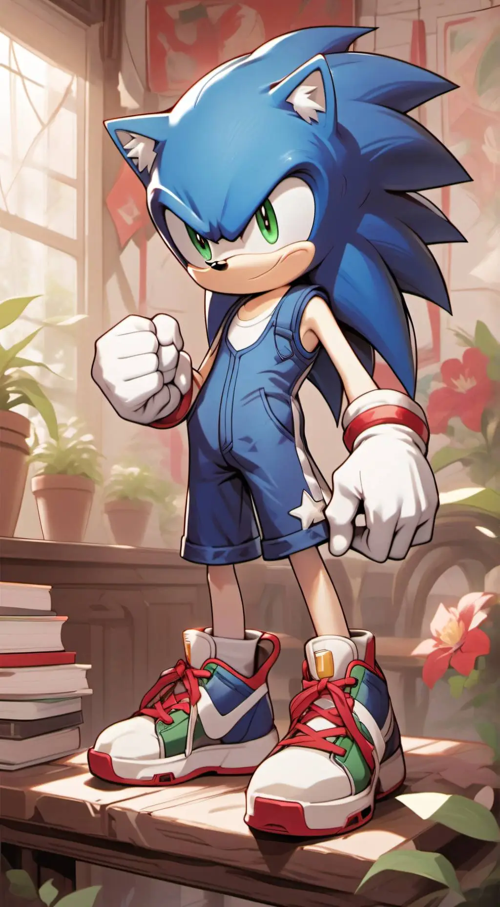 ai character: Sonic background