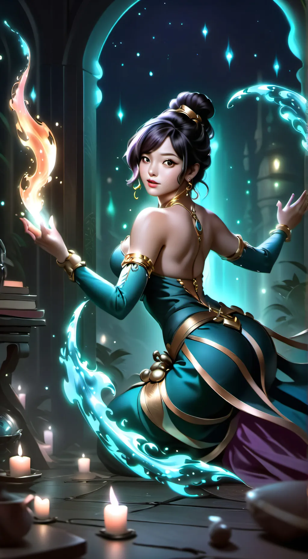 ai character: Genie Bestie background