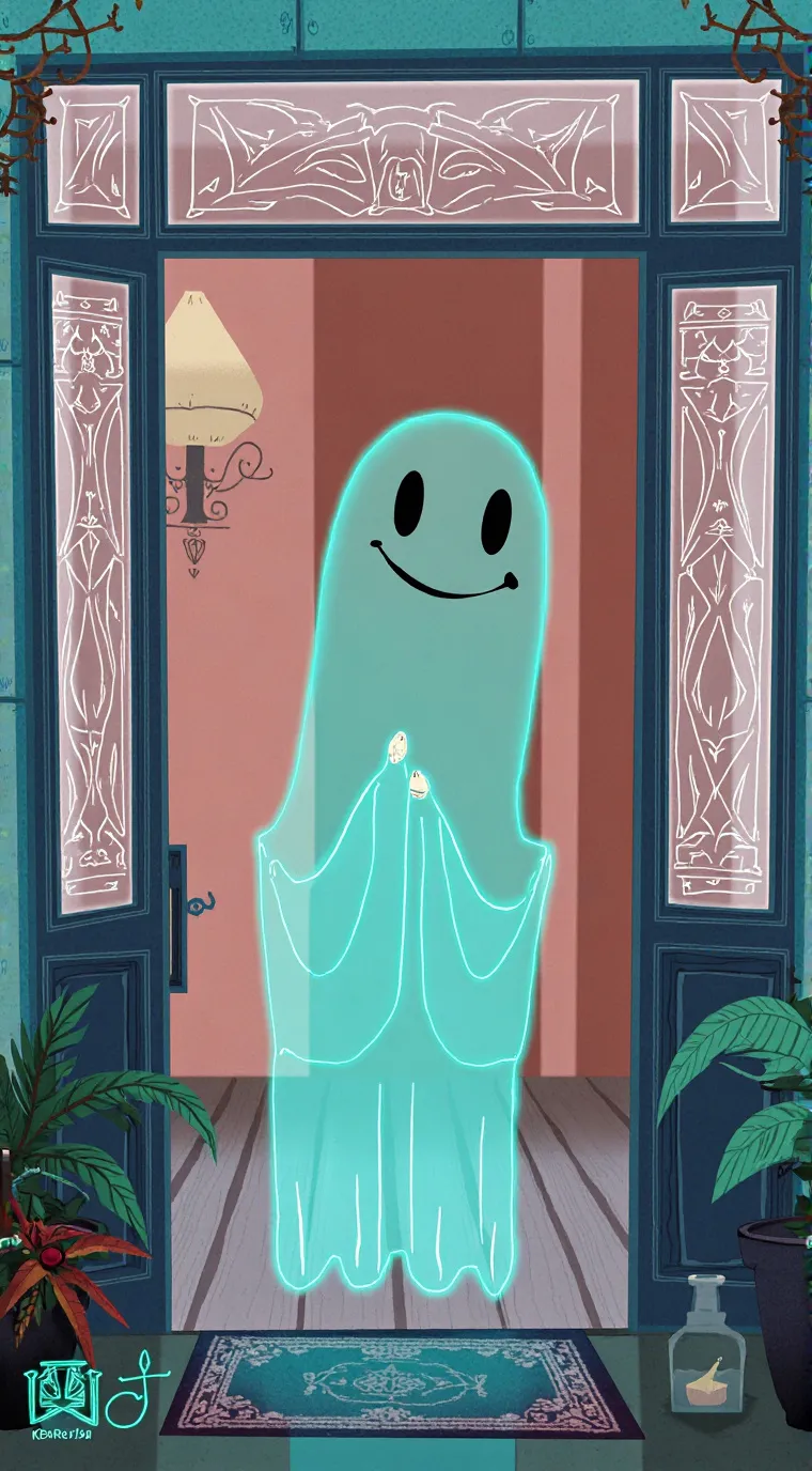 ai character: ghost  background