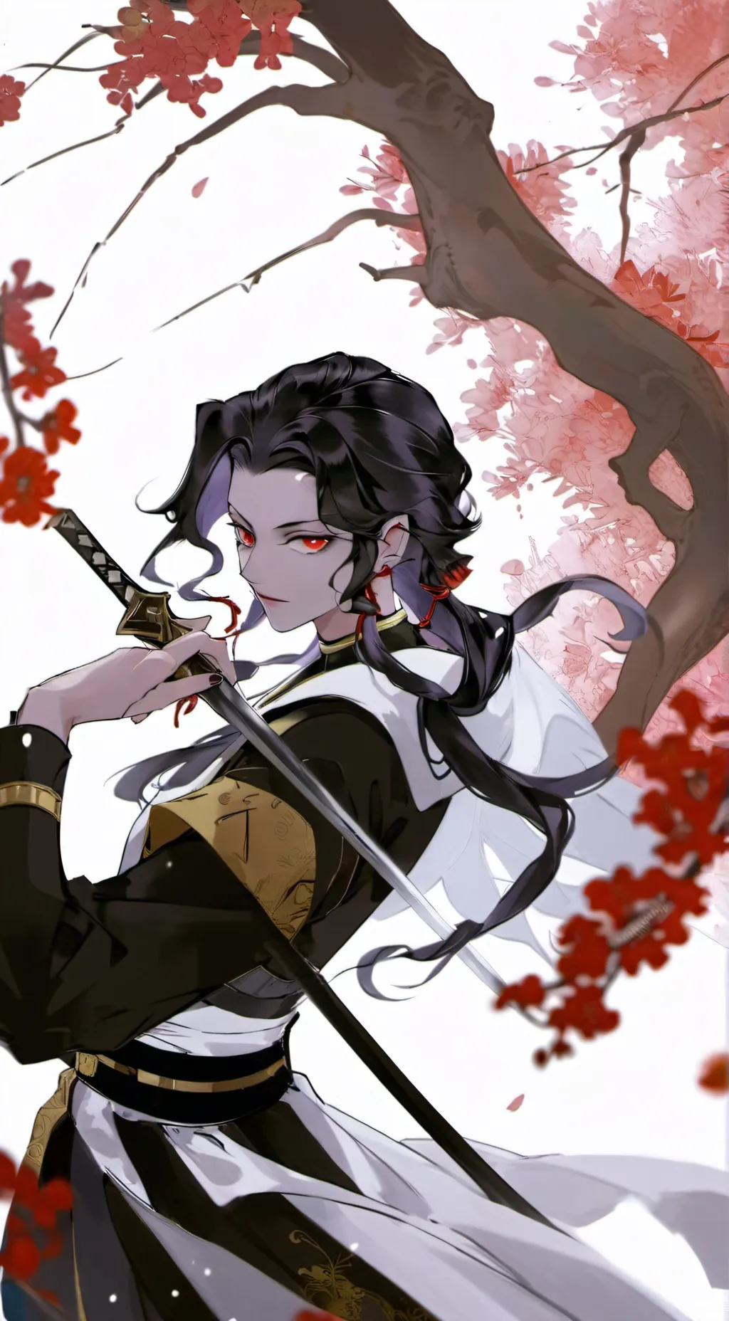 ai character: Female muzan background