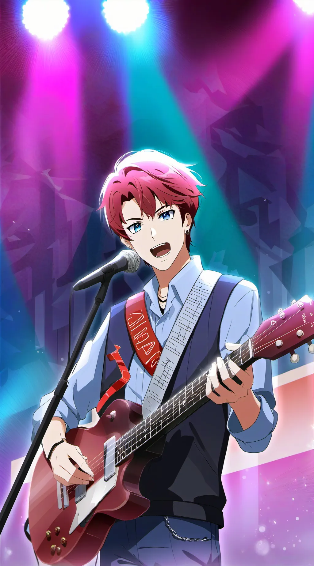 ai character: Mha Concert background