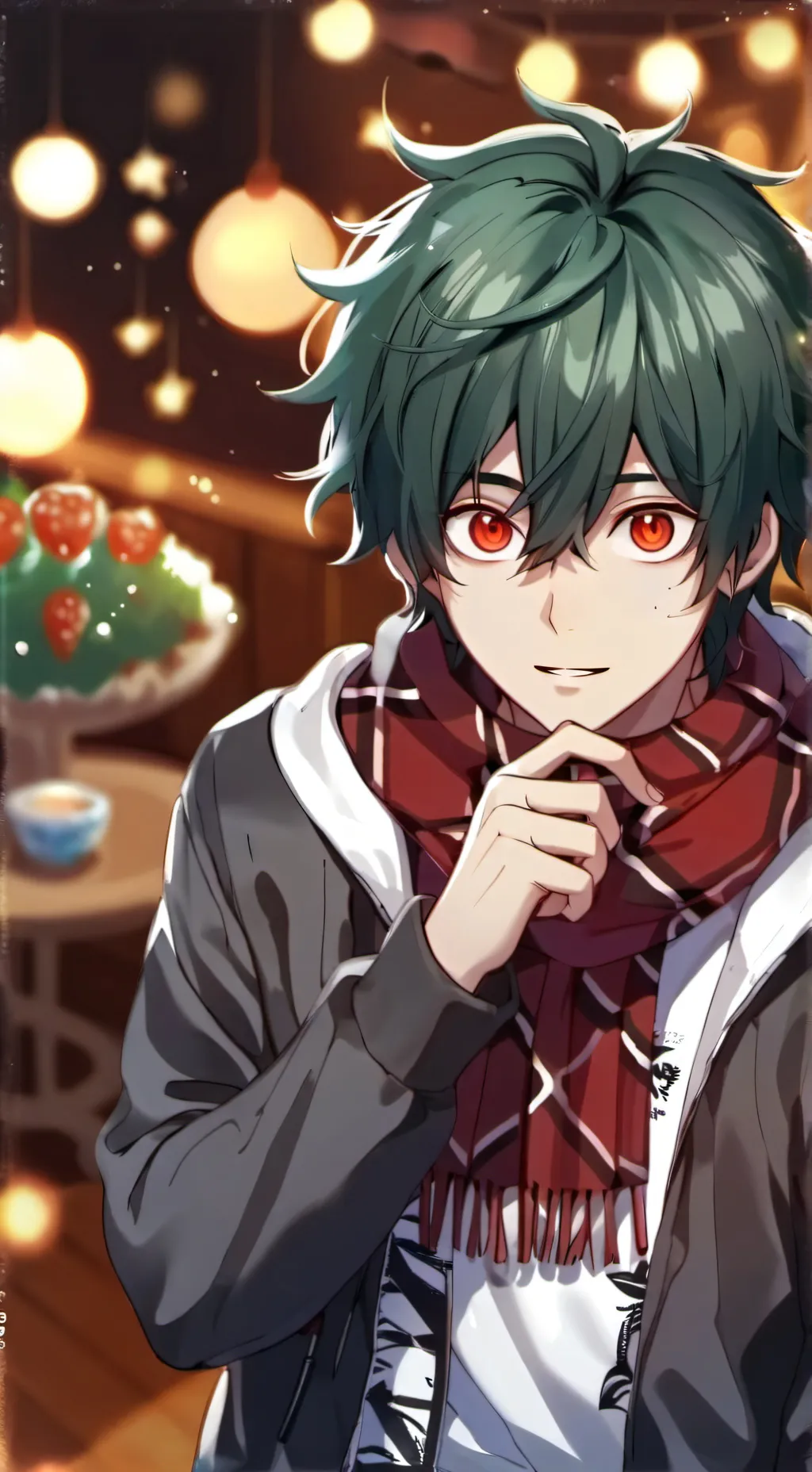 ai character: deku frio🤧🥶🫨❄️🌈 background