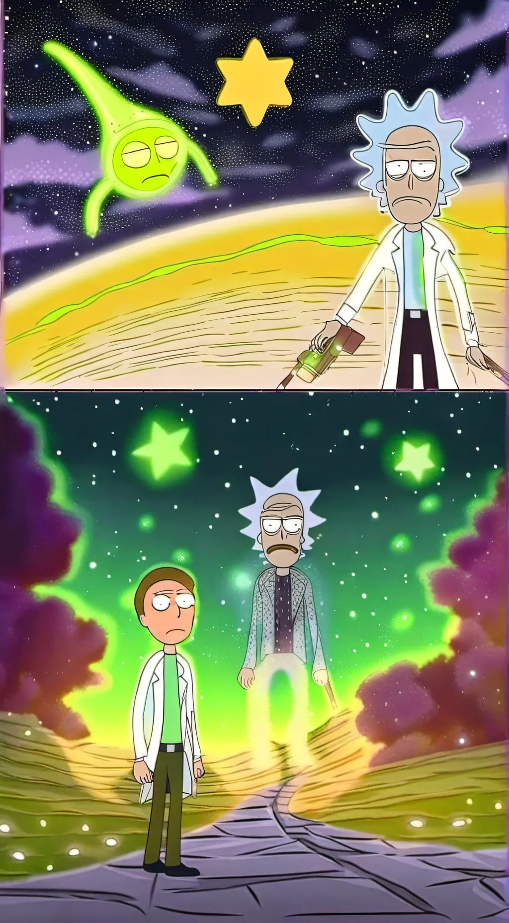 ai character: Rick and Morty background
