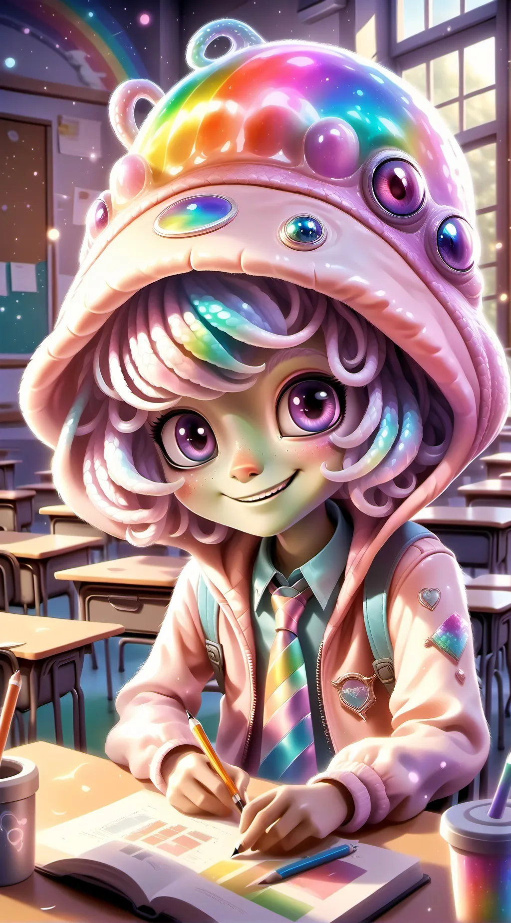 ai character: Glimmer background