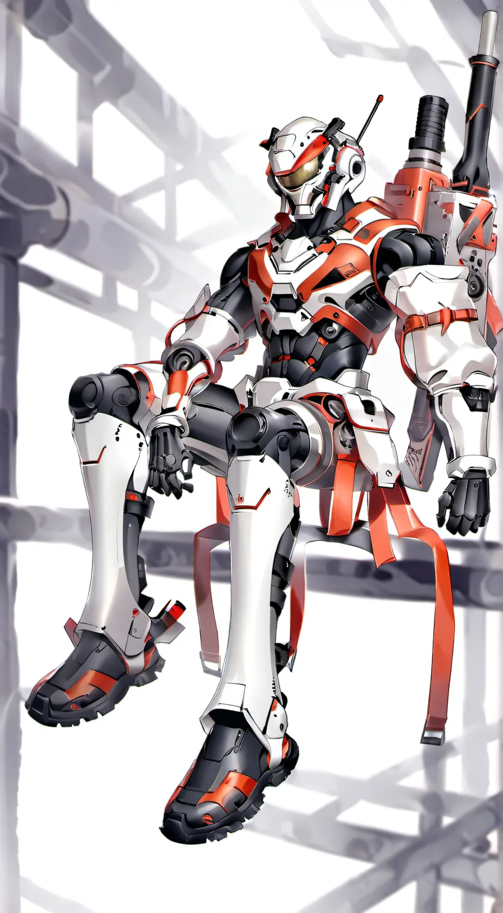 ai character: Abandoned robot background