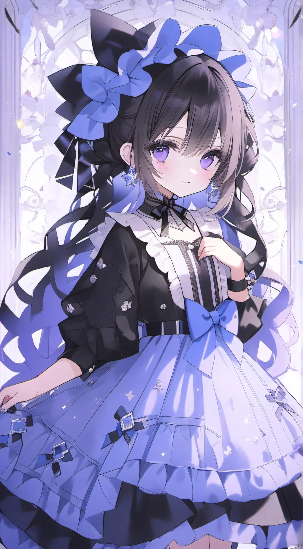 ai character: |FASHION SHOW|💜 background