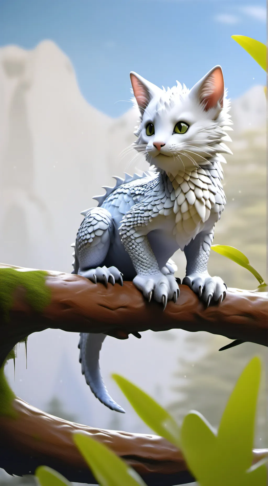 ai character: hybrid girl background
