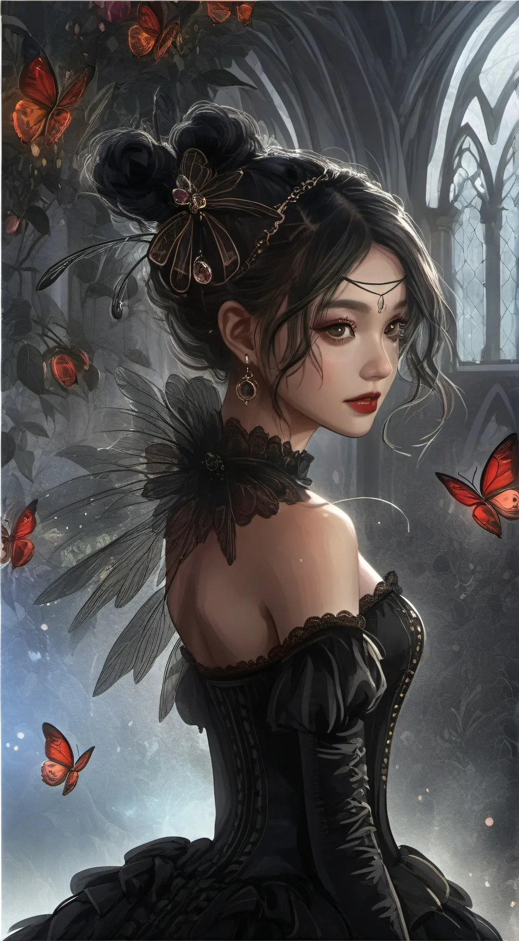 ai character: NOT HERE 3  background