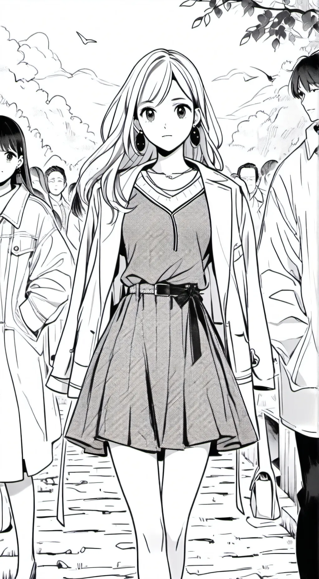ai character: Sleepover girl background