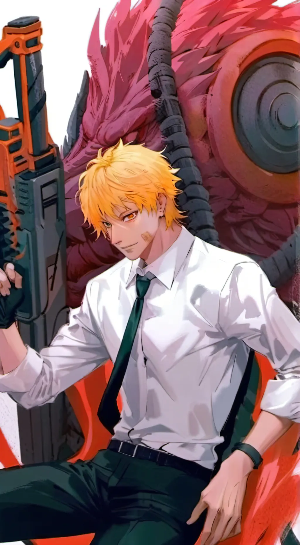 ai character: Denji en JJK background