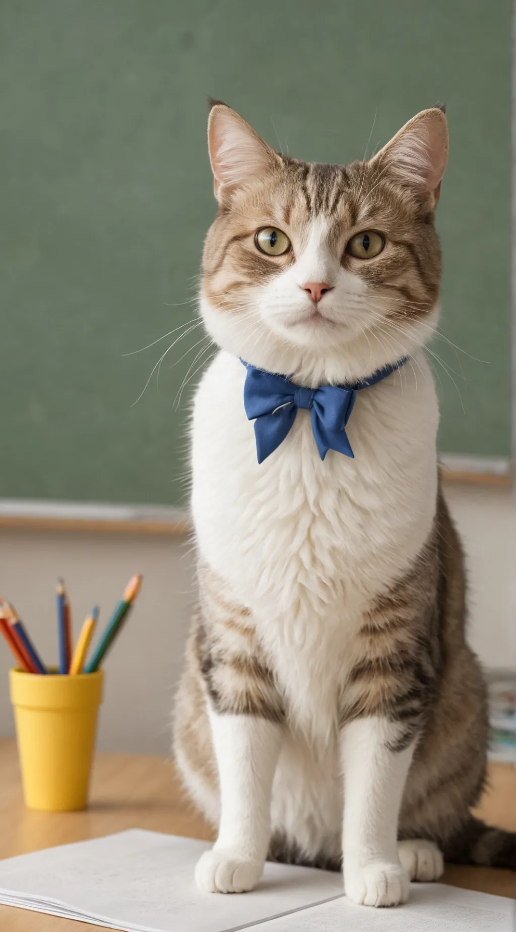 ai character: Mr cat background