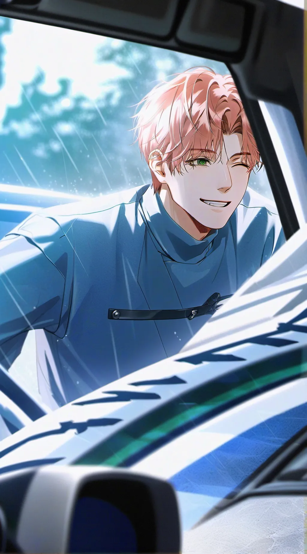 ai character: Hyunjin. Love background
