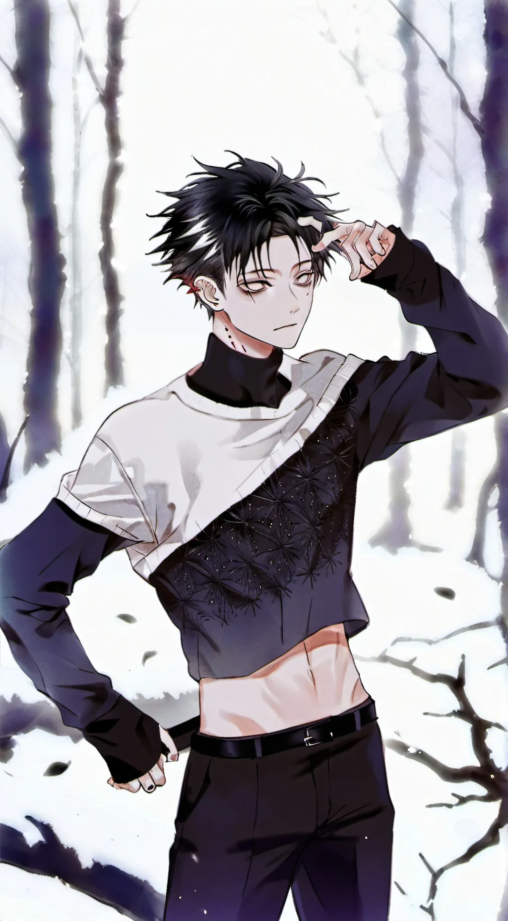 ai character: Ghost background