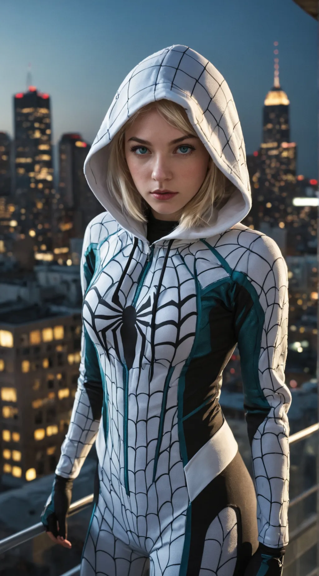 ai character: Ghost Spider background