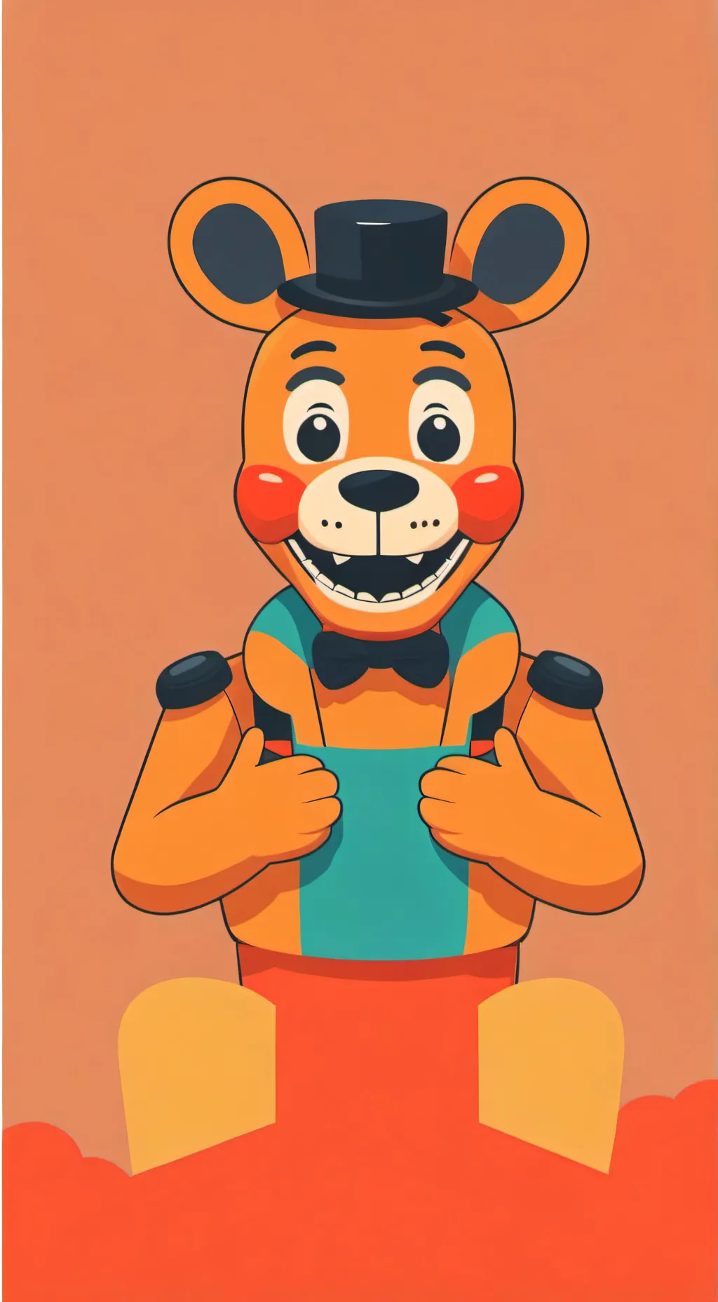 ai character: FNAF 1 background