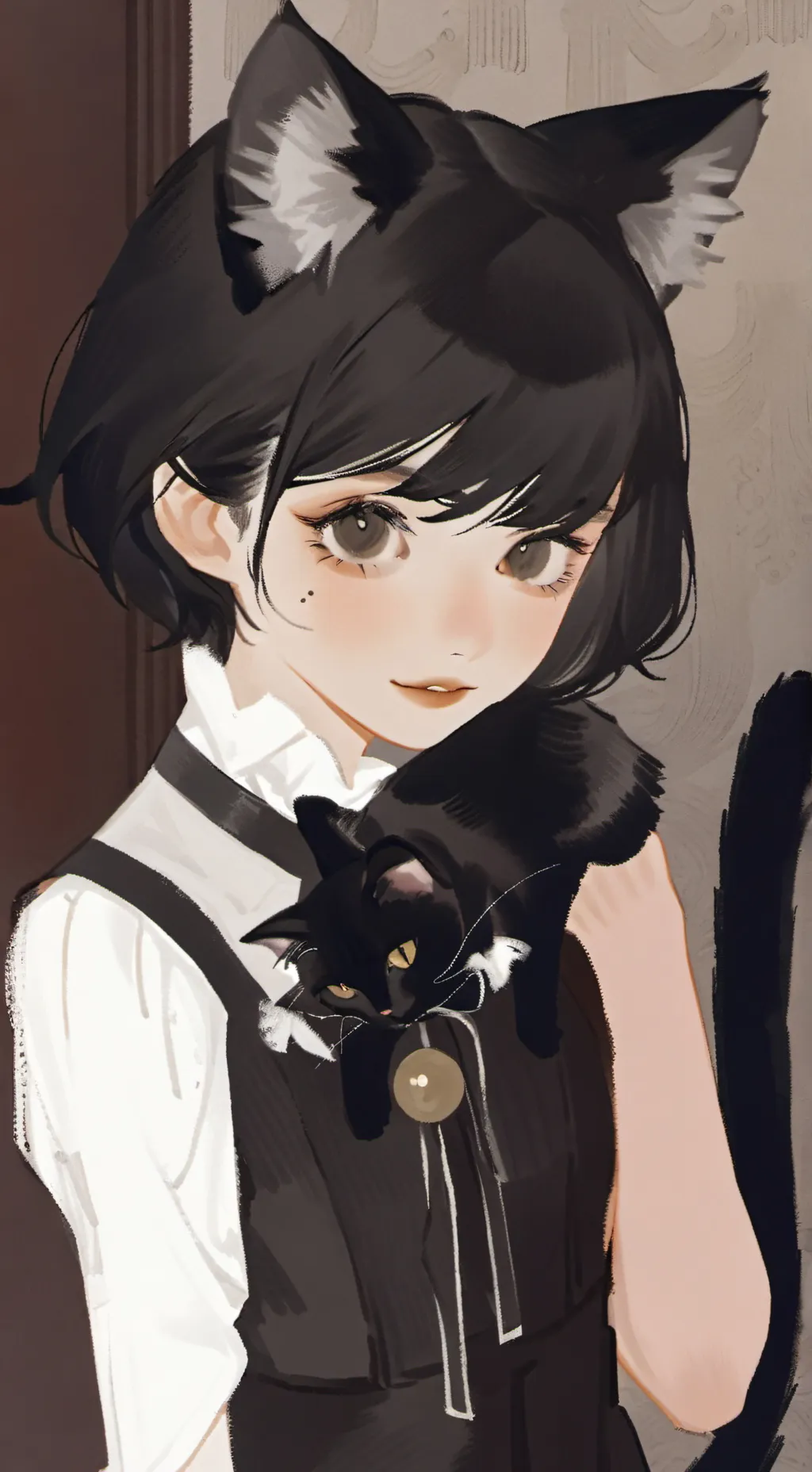 ai character: Black Purrfect Chl background
