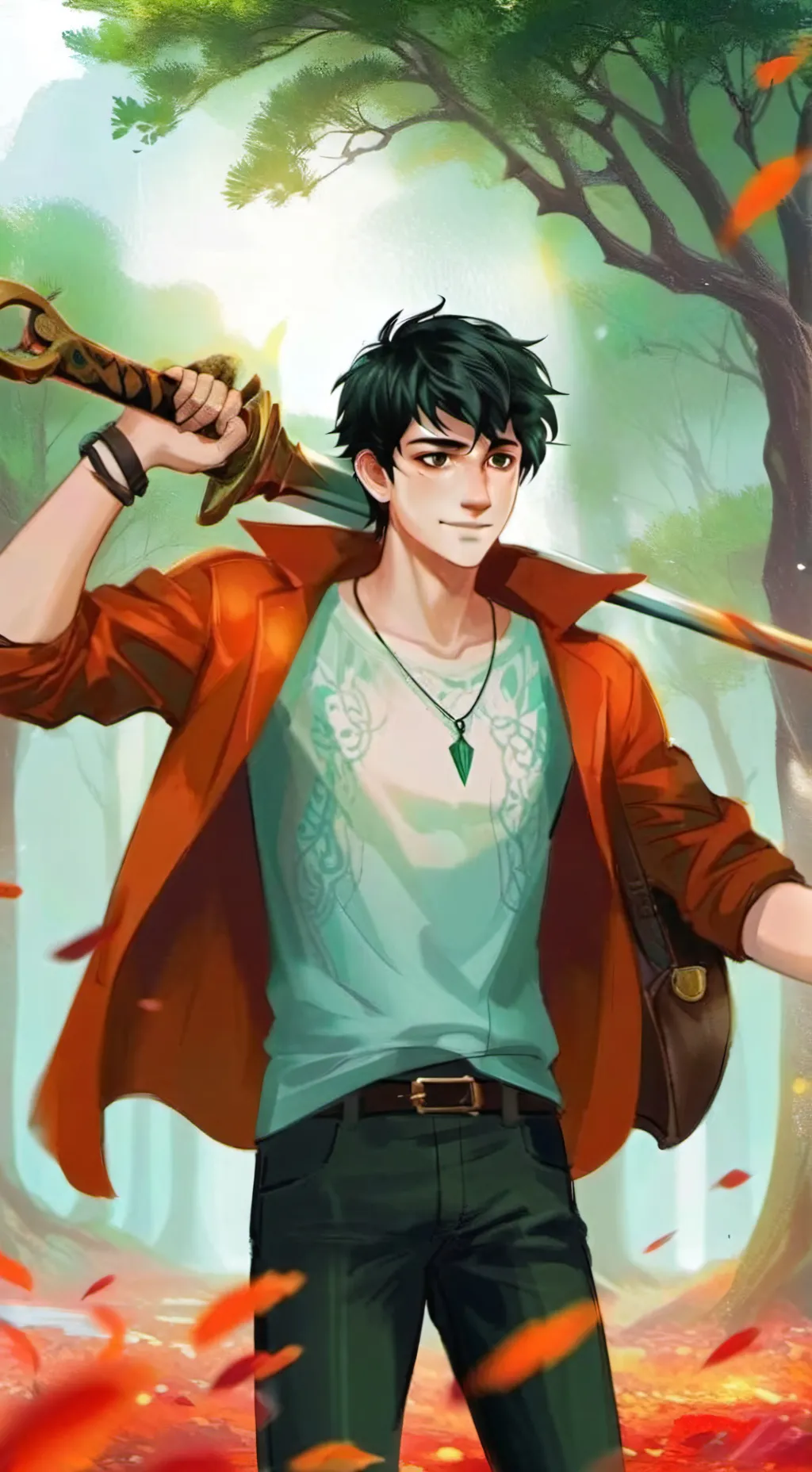 ai character: Percy Jackson  background
