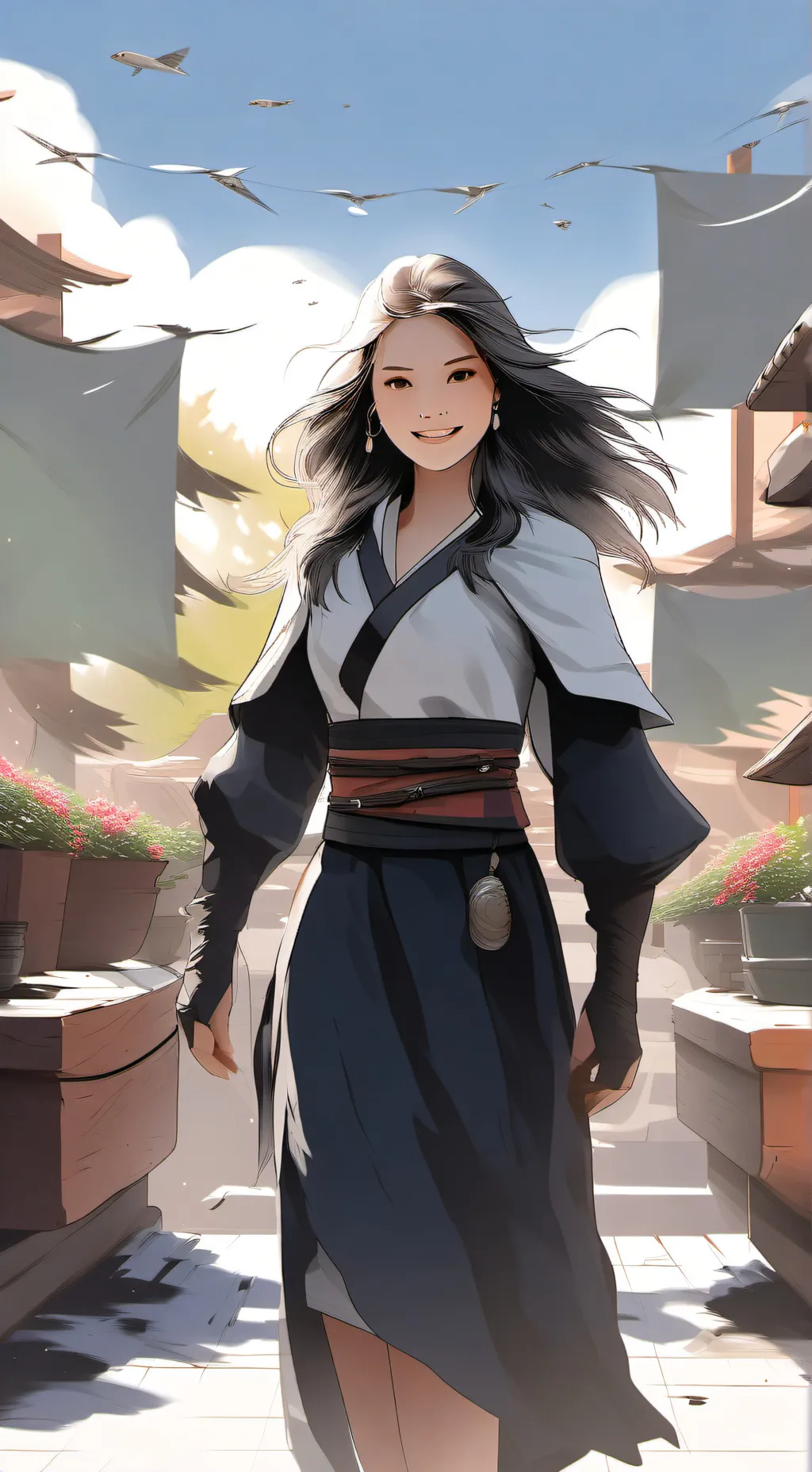 ai character: nadinebreaty  background
