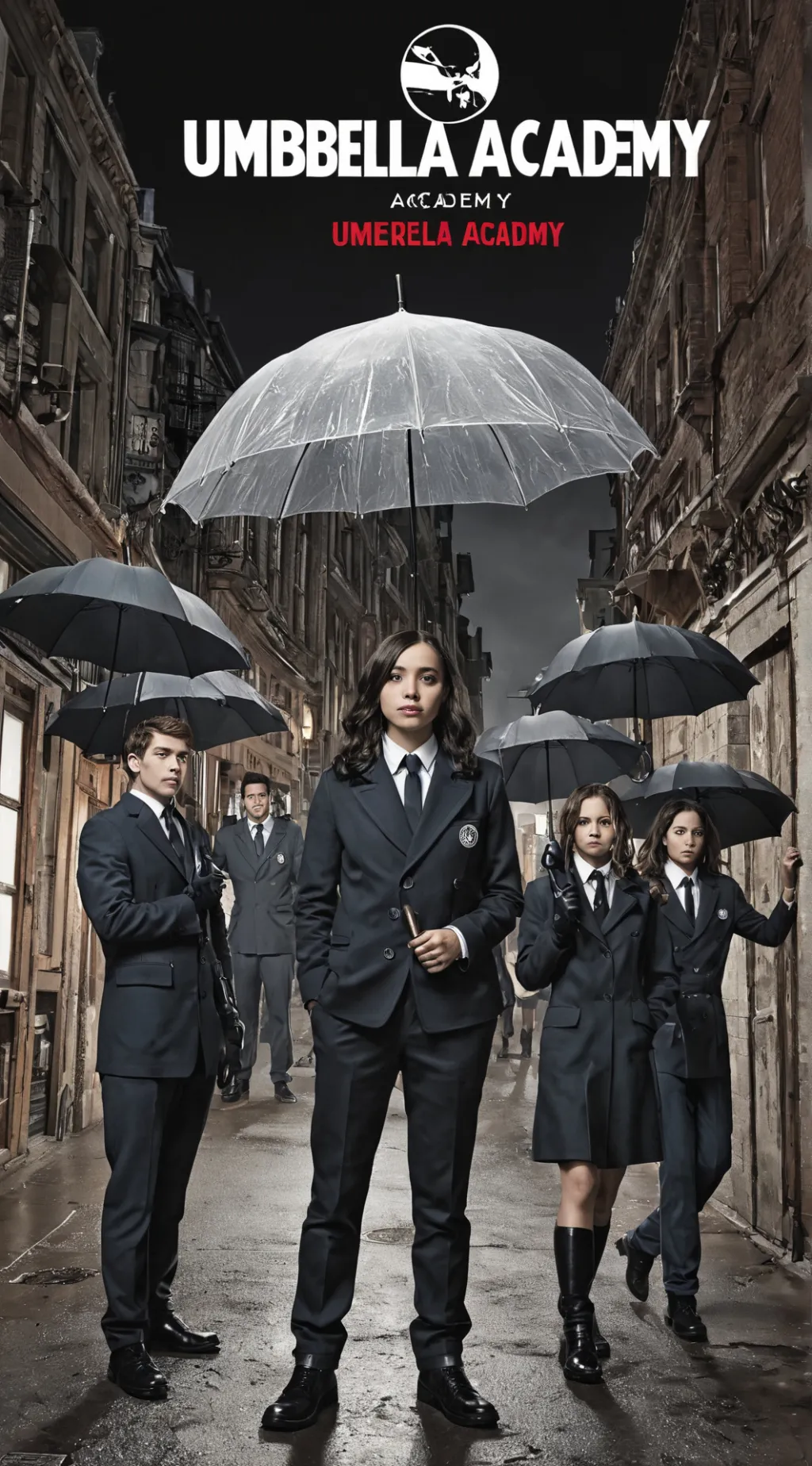 ai character: Umbrella academy background